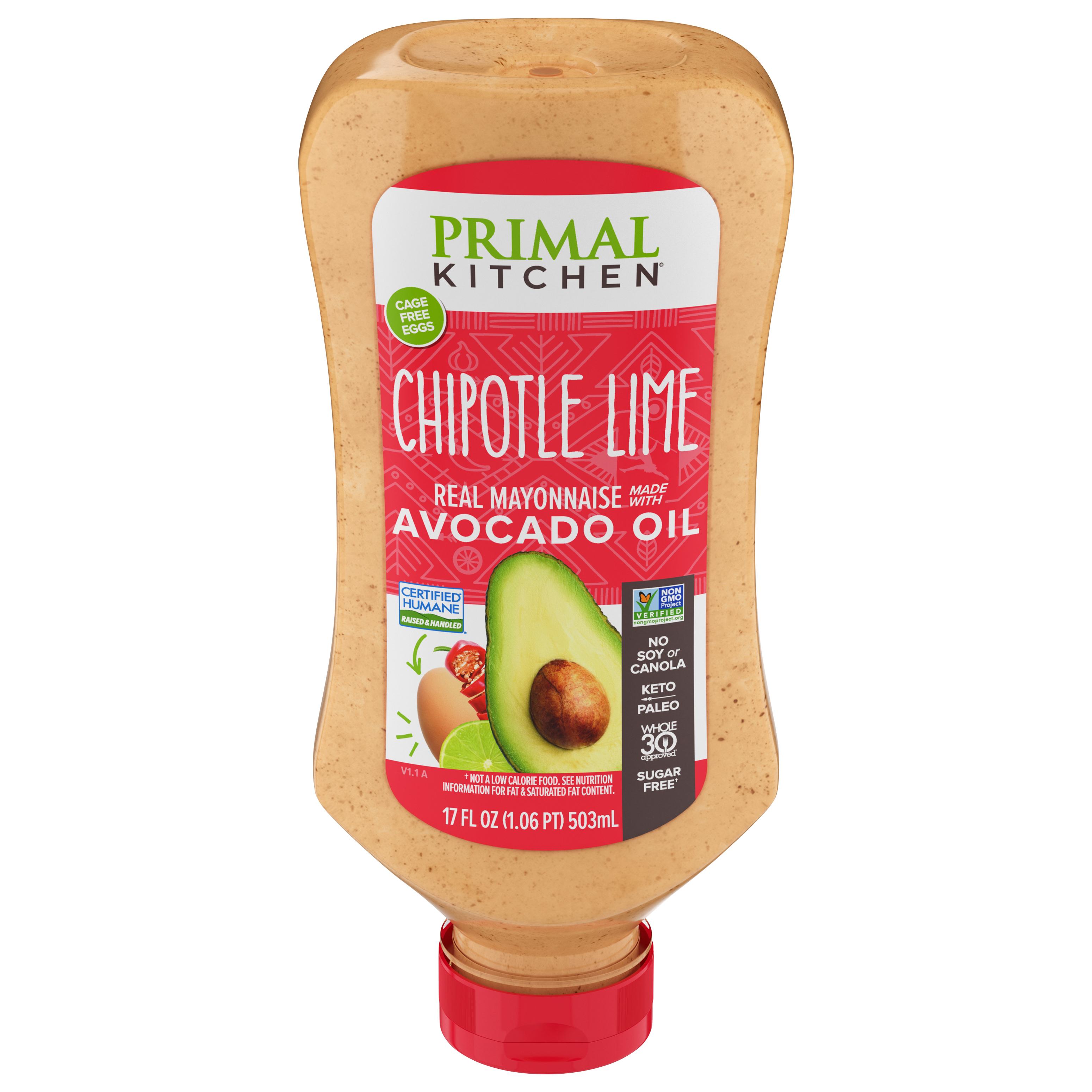 Primal Kitchen Squeeze Chipotle Lime Mayo Made with Avocado Oil
