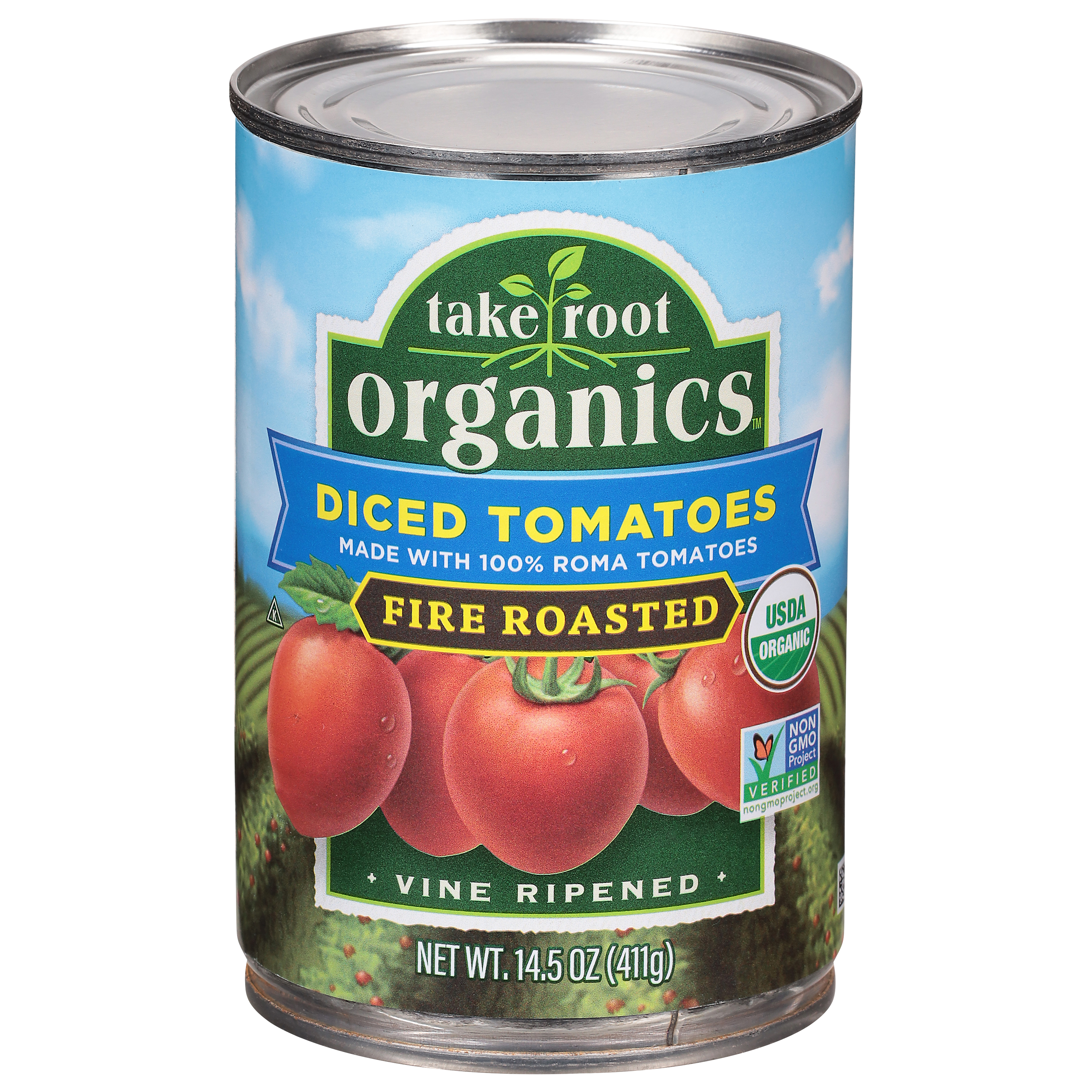 Take Root Organics Fire Roasted Diced Tomatoes