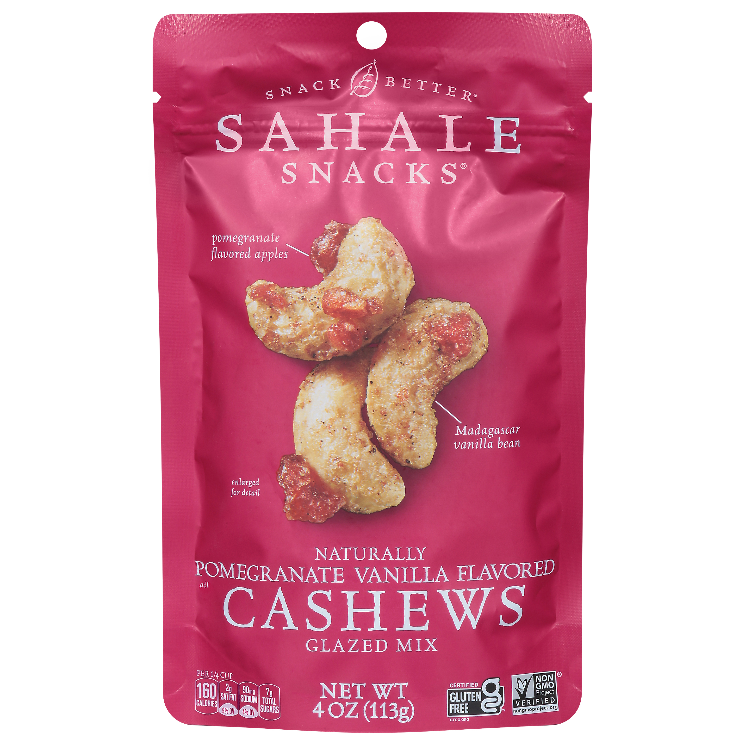 Sahale Snacks Pomegranate Vanilla Flavored Cashews