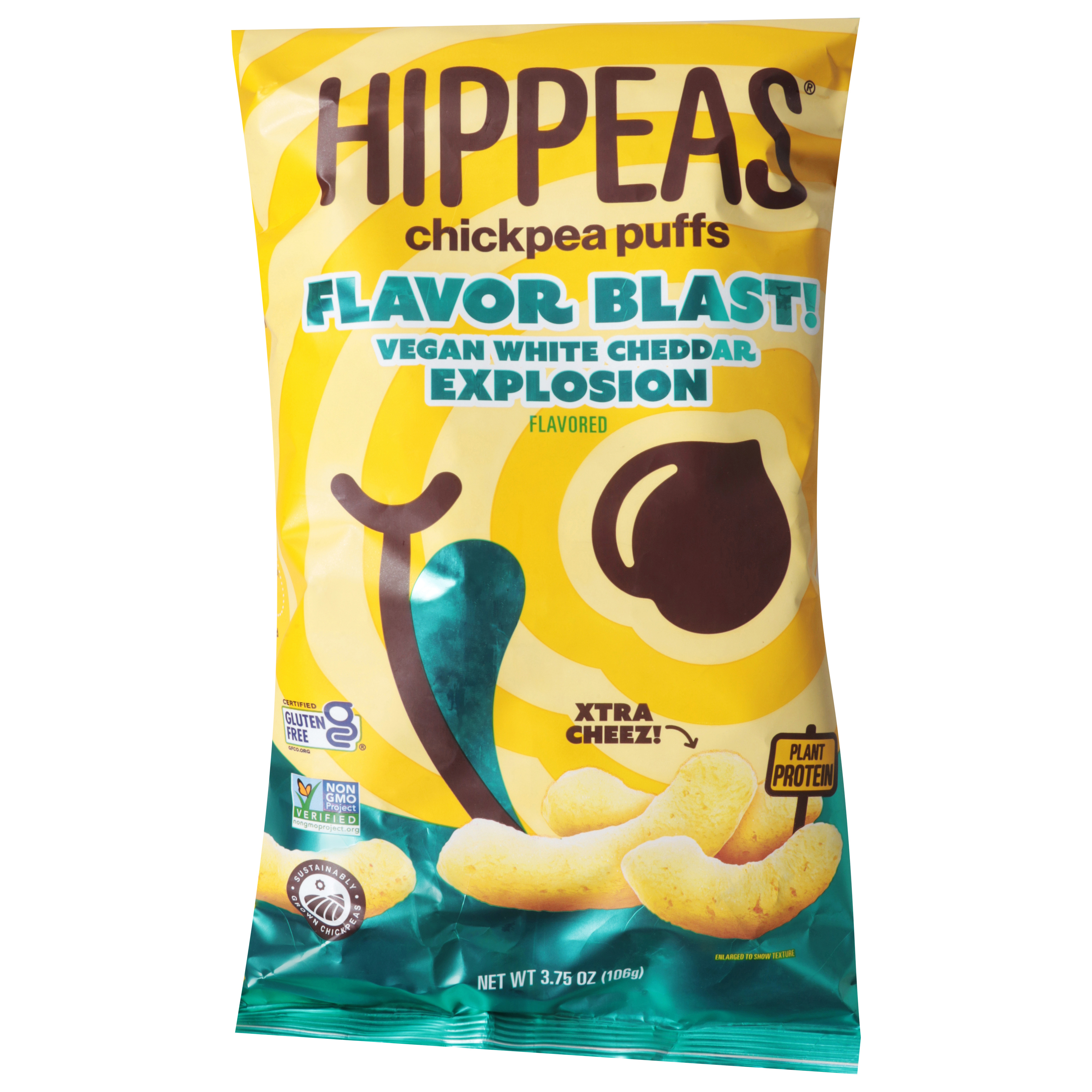 Hippeas Vegan White Cheddar Explosion Chickpea Puffs