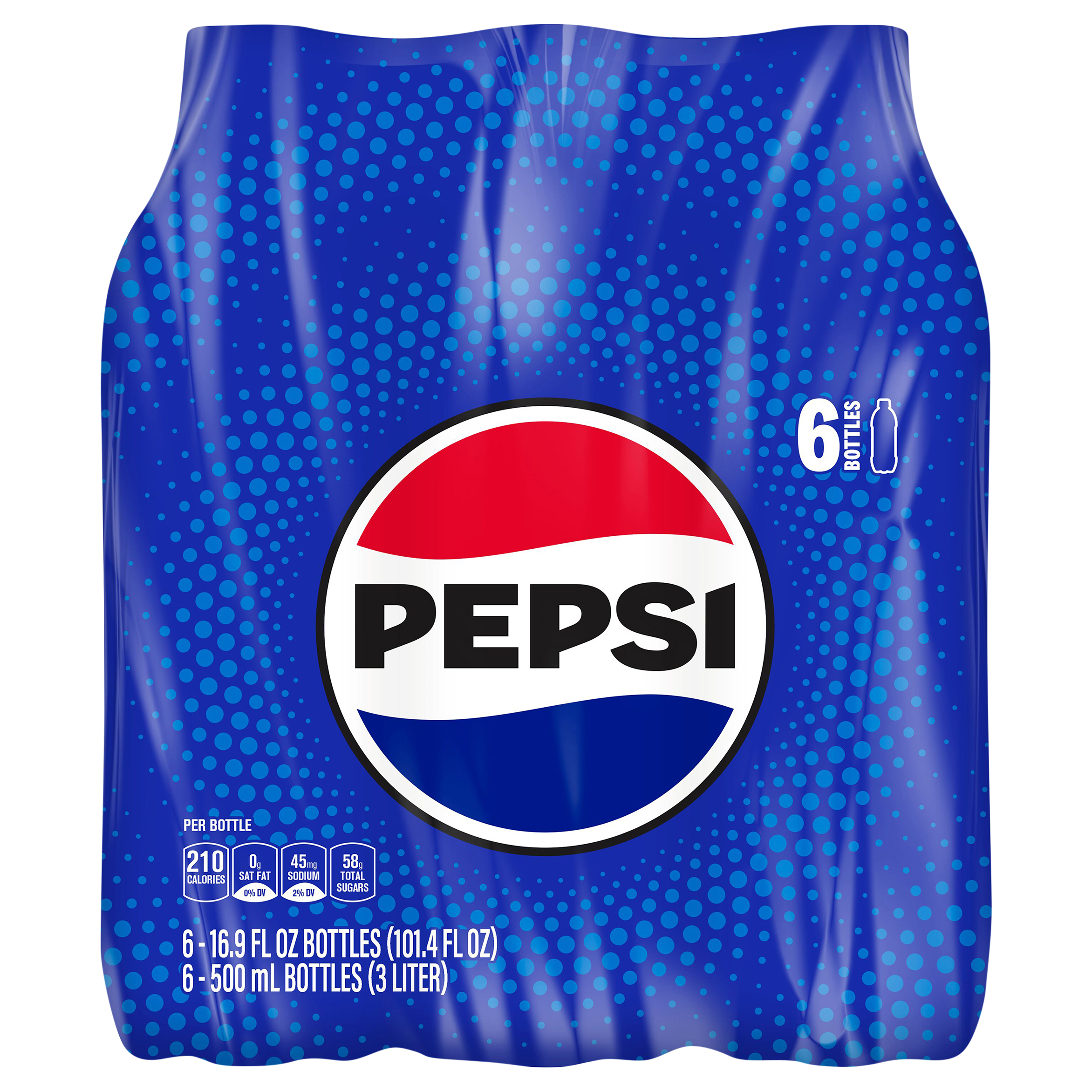 Pepsi 16.9 Fl Oz 6 Count Bottle