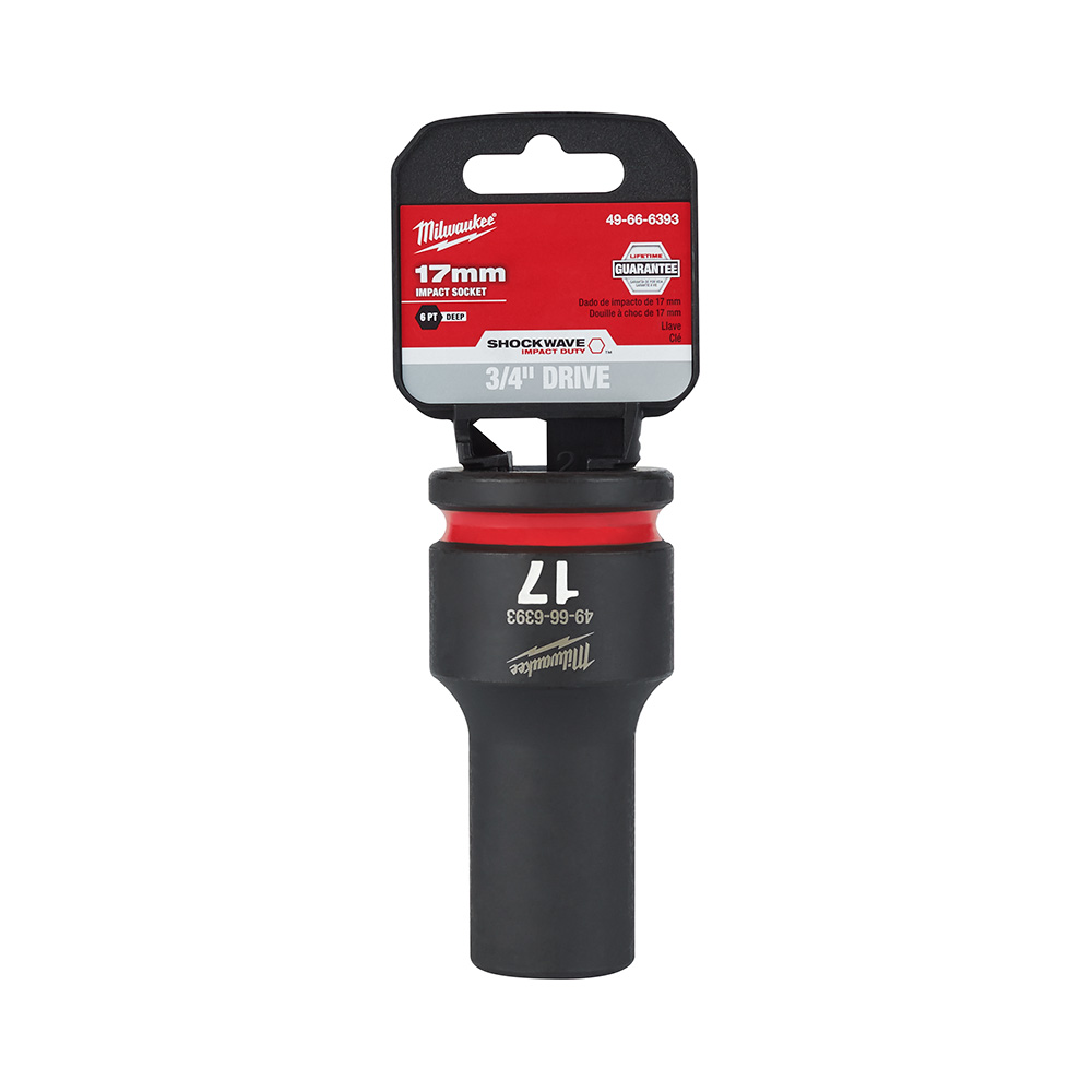 SHOCKWAVE Impact Duty 3/4" Drive 17MM Deep 6 Point Socket