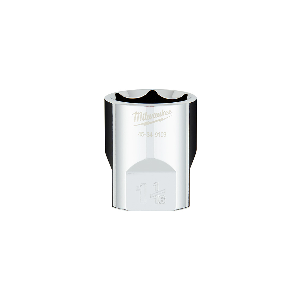 1/2 in. Drive 1-1/16 in. SAE 6-Point Socket with FOUR FLAT Sides