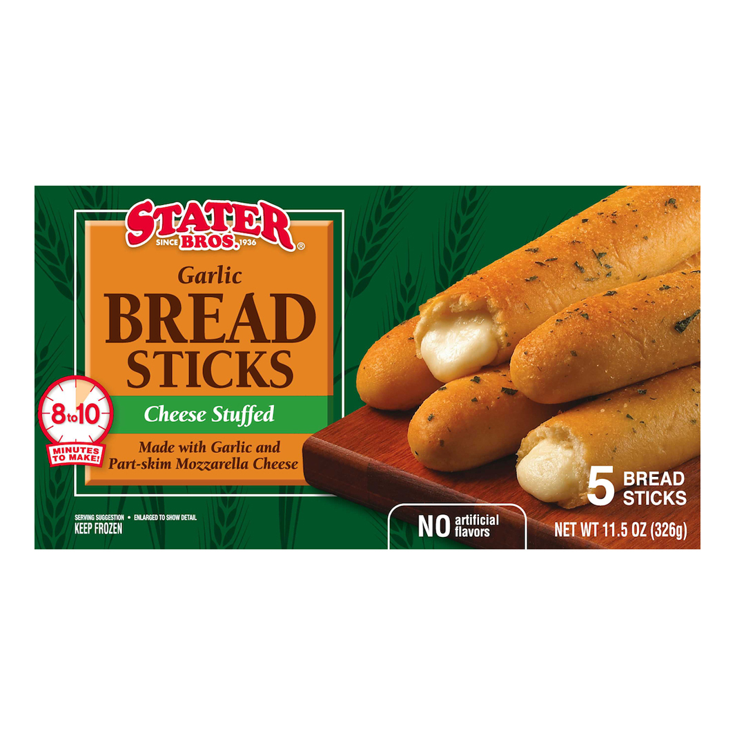 Stater Bros. Cheese Stuffed Garlic Bread Sticks 5 Bread Sticks 5 ea