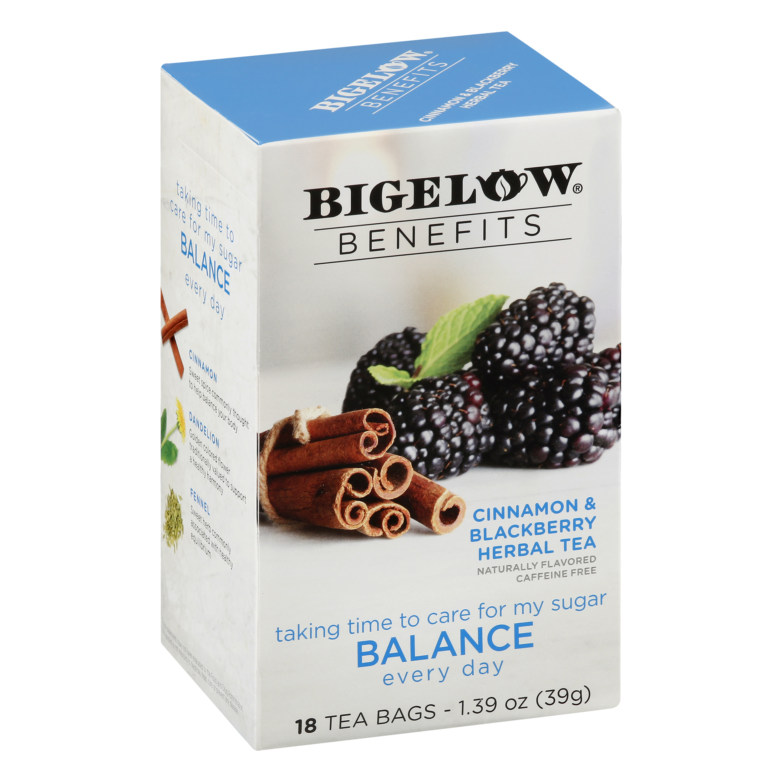 Bigelow Benefits Bags Cinnamon & Blackberry Herbal Tea