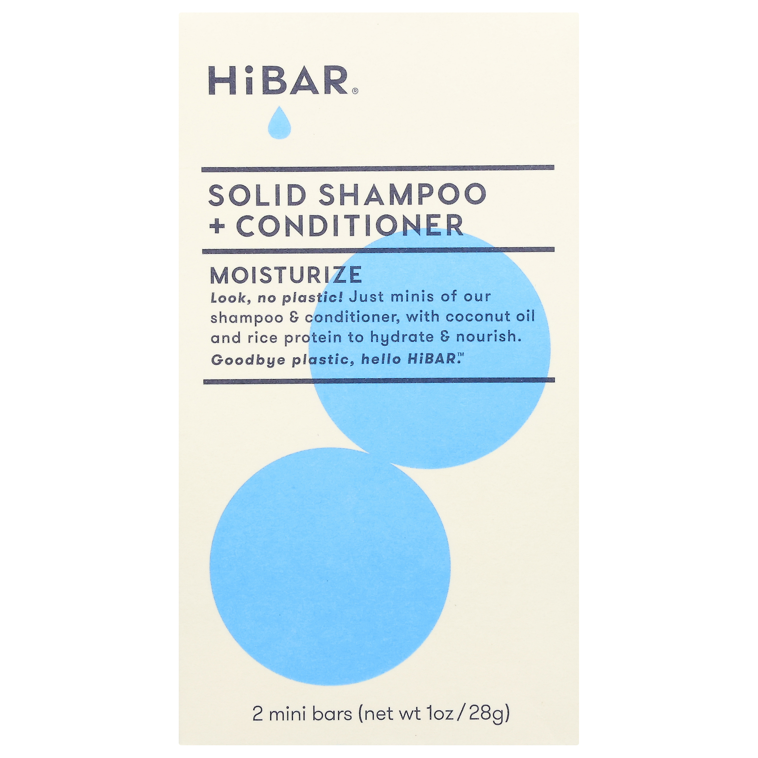HiBar Solid Moisturize Shampoo + Conditioner Mini