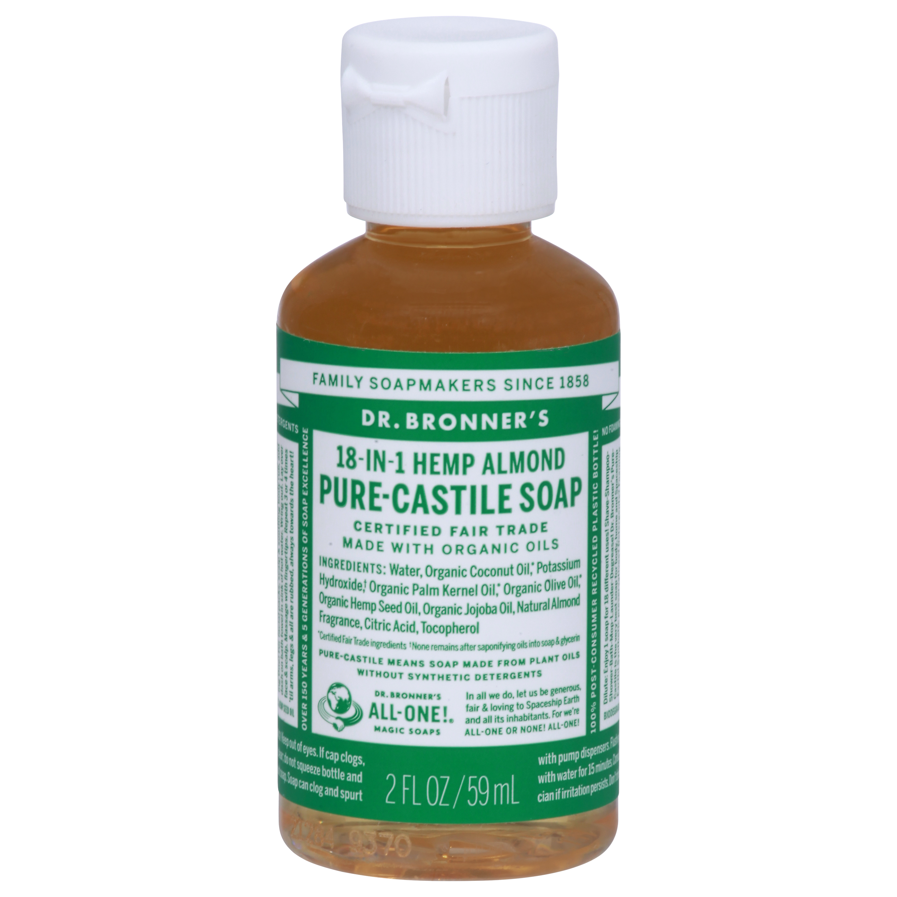 Dr. Bronner's 18-in-1 Pure-Castile Hemp Almond Soap