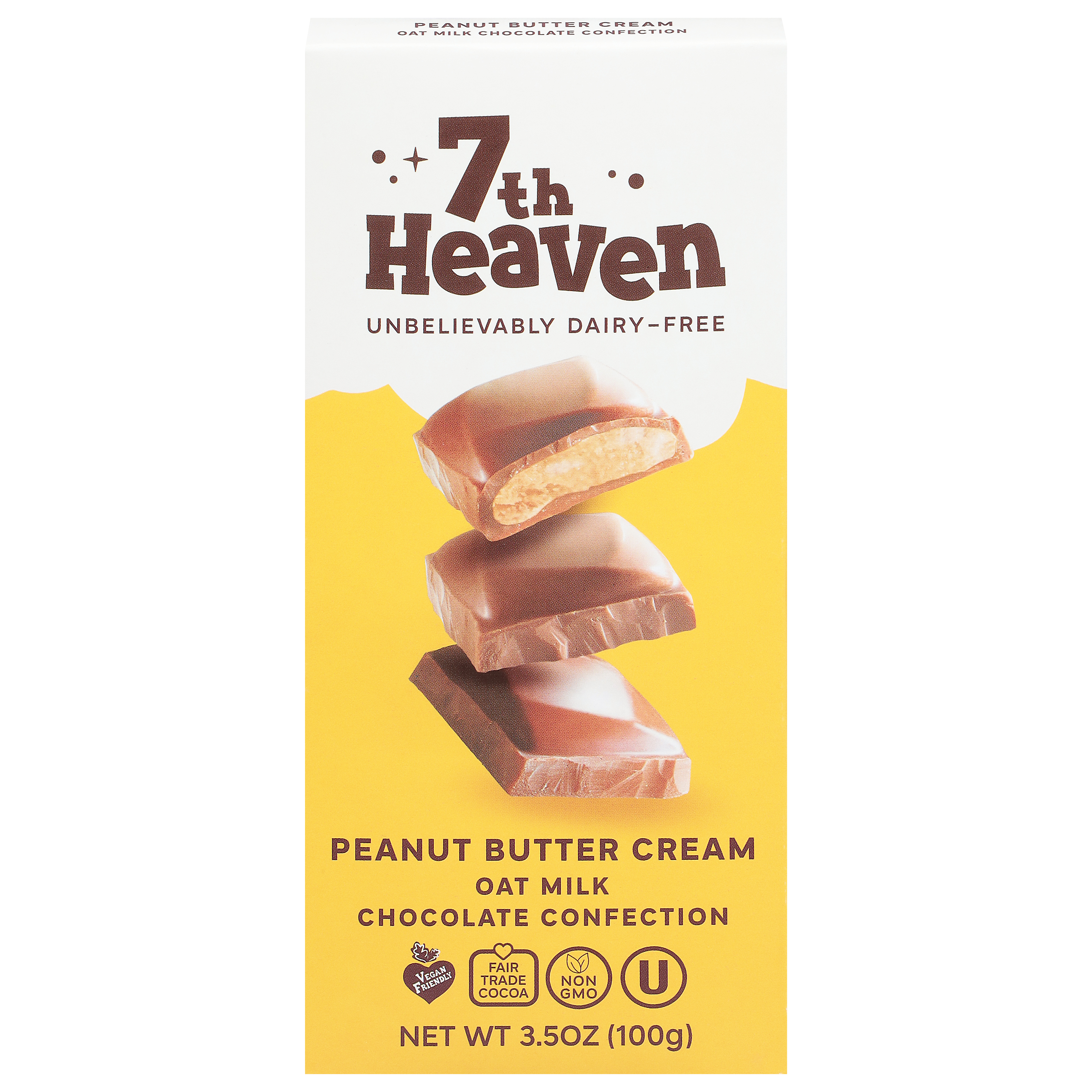 7th Heaven Oat Milk Peanut Butter Cream Chocolate Confection