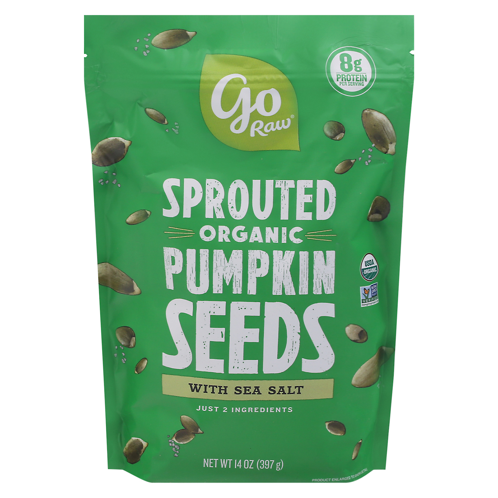 Go Raw Sprouted Pumpkin Seeds with Sea Salt