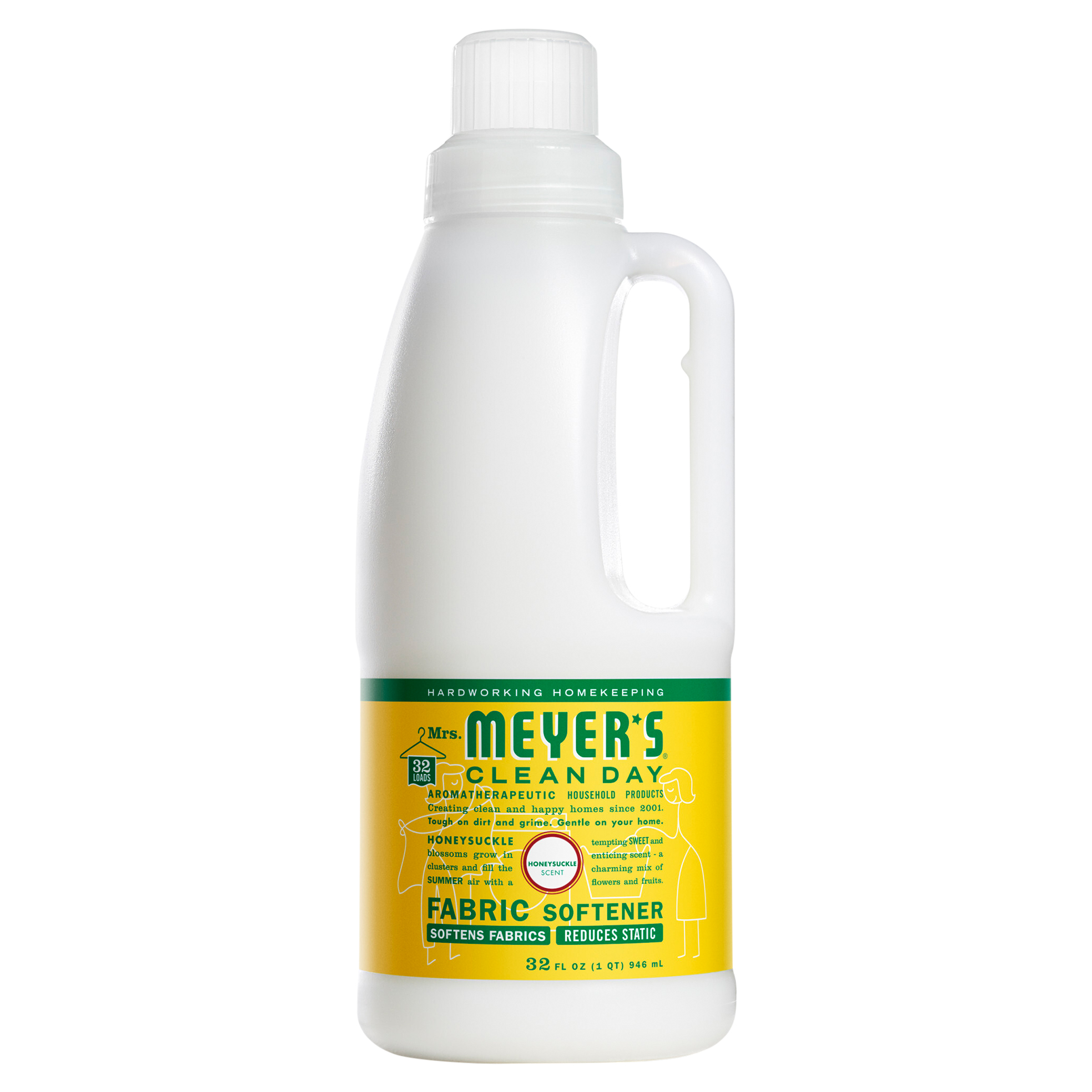 Mrs. Meyer's Clean Day Liquid Fabric Softener, Honeysuckle Scent,