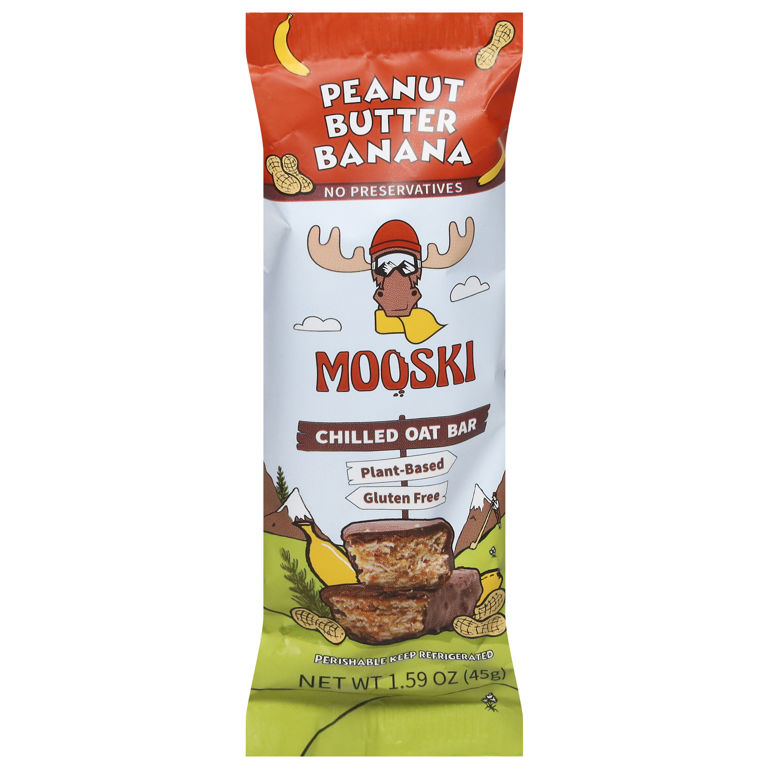 Mooski Chilled Peanut Butter Banana Oat Bar