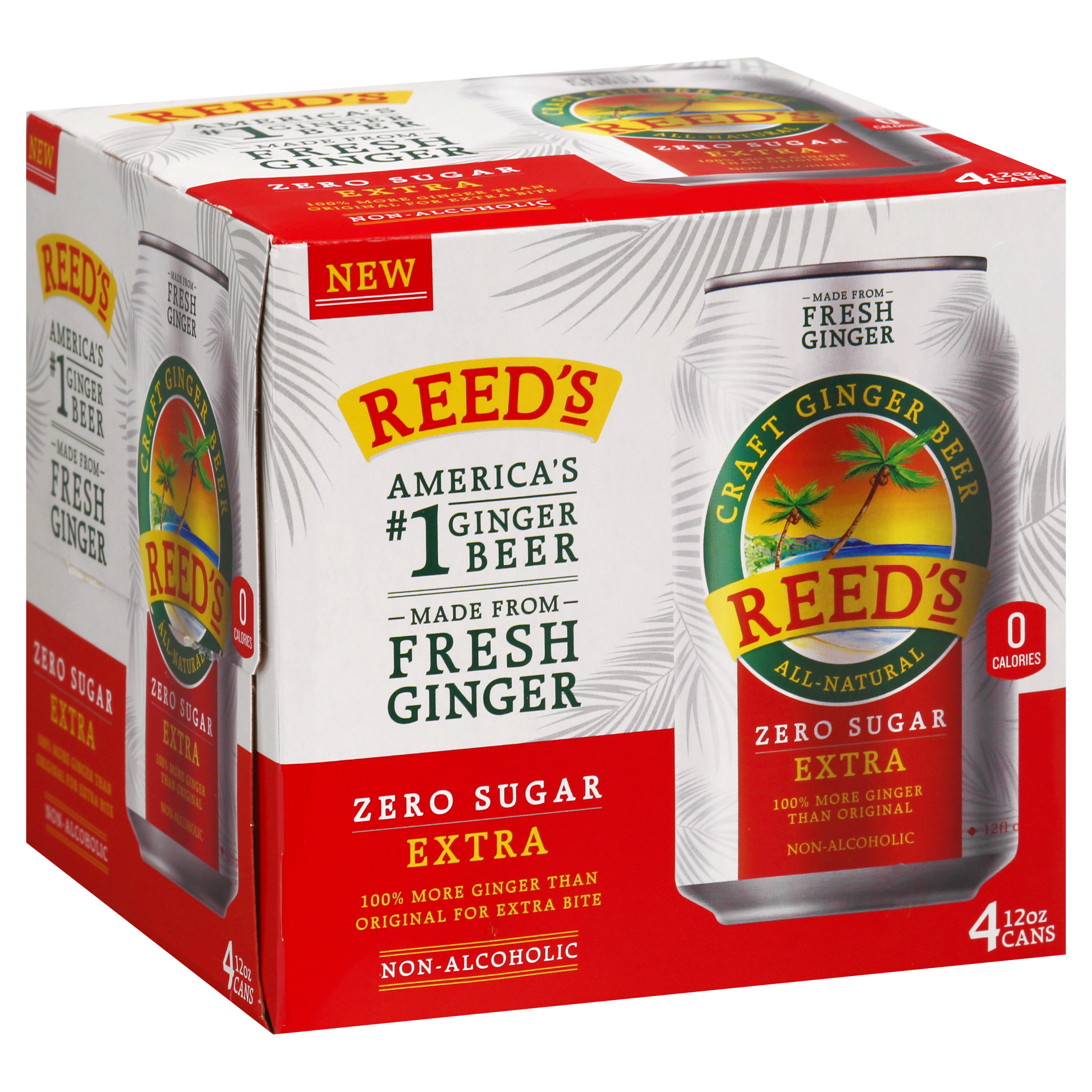 Reeds Zero Sugar Extra Ginger Beer
