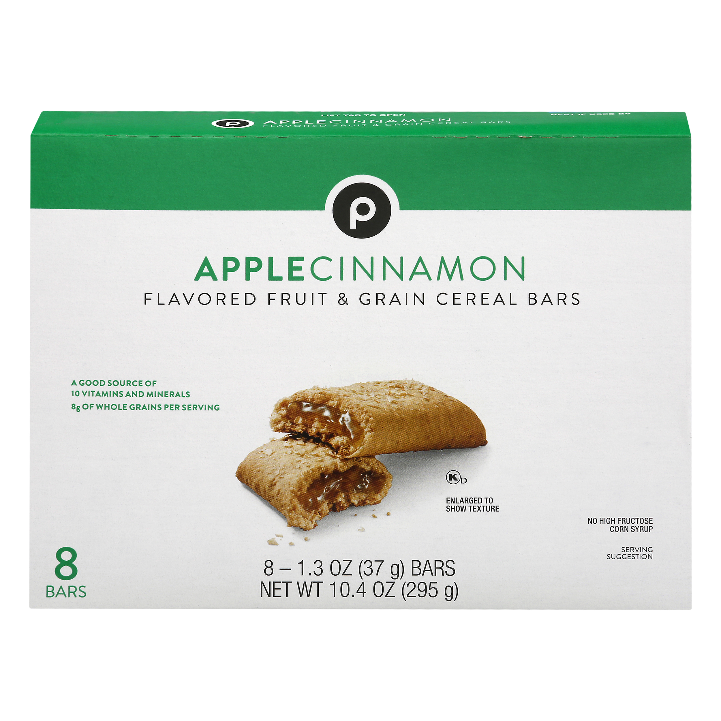 Publix Flavored Fruit & Grain Apple Cinnamon Cereal Bars 8 ea BOX