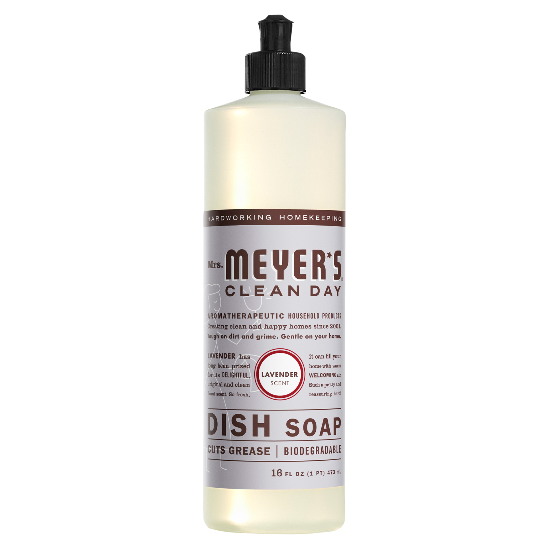 Mrs. Meyer's Clean Day Liquid Dish Soap, Lavender Scent,