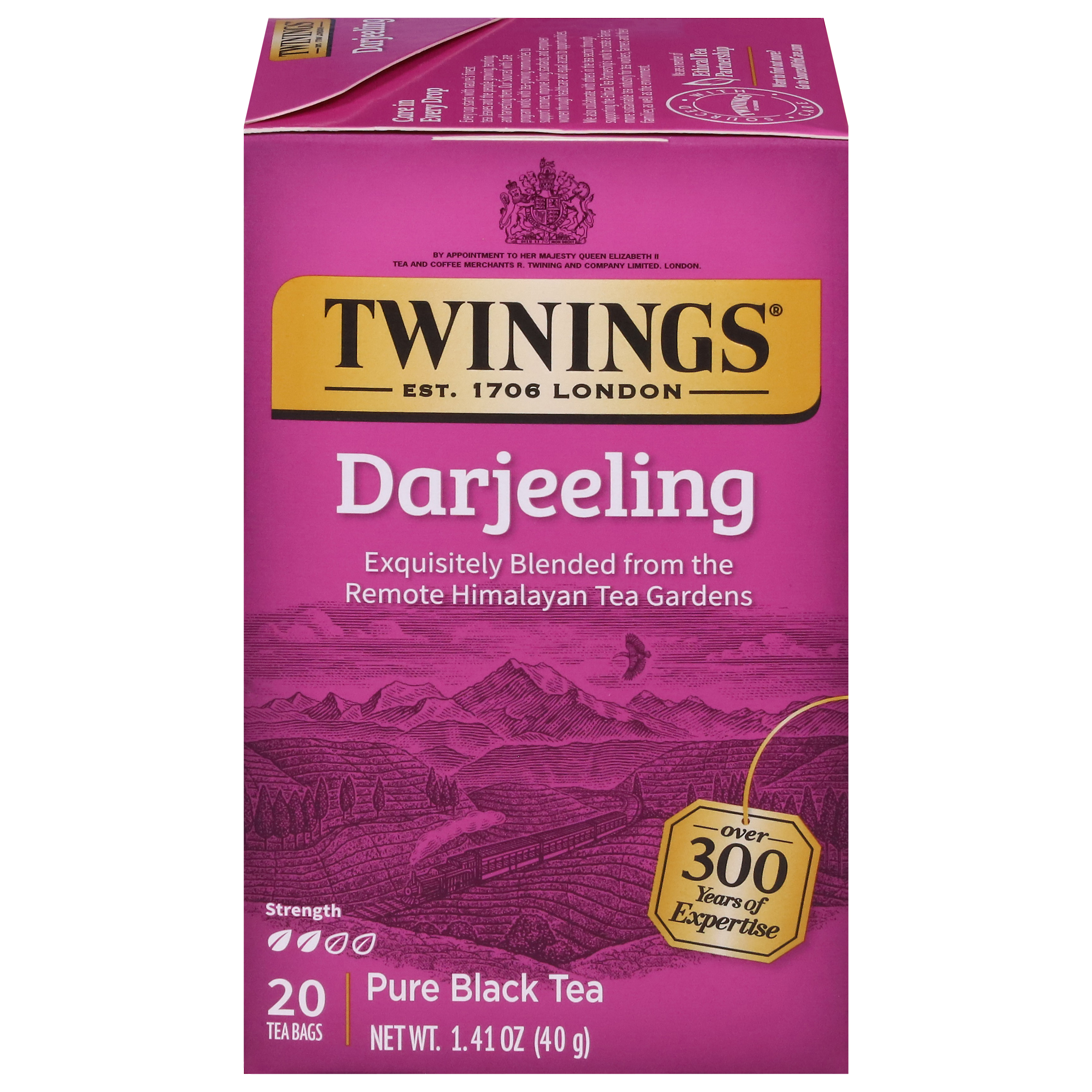 Twinings Pure Darjeeling Black Tea 20 Tea Bags