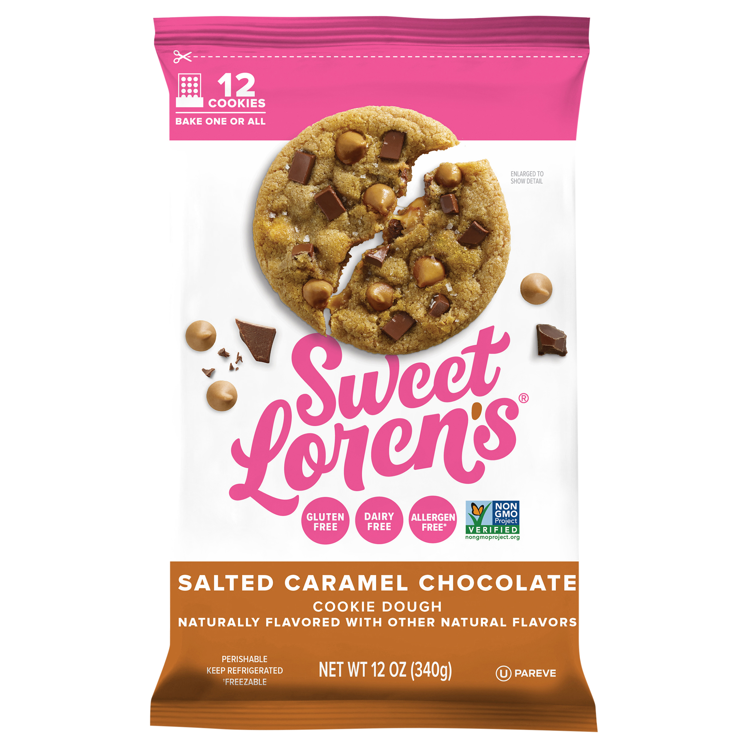 Sweet Loren's Gluten Free & Vegan Salted Caramel Chocolate Cookie Dough,