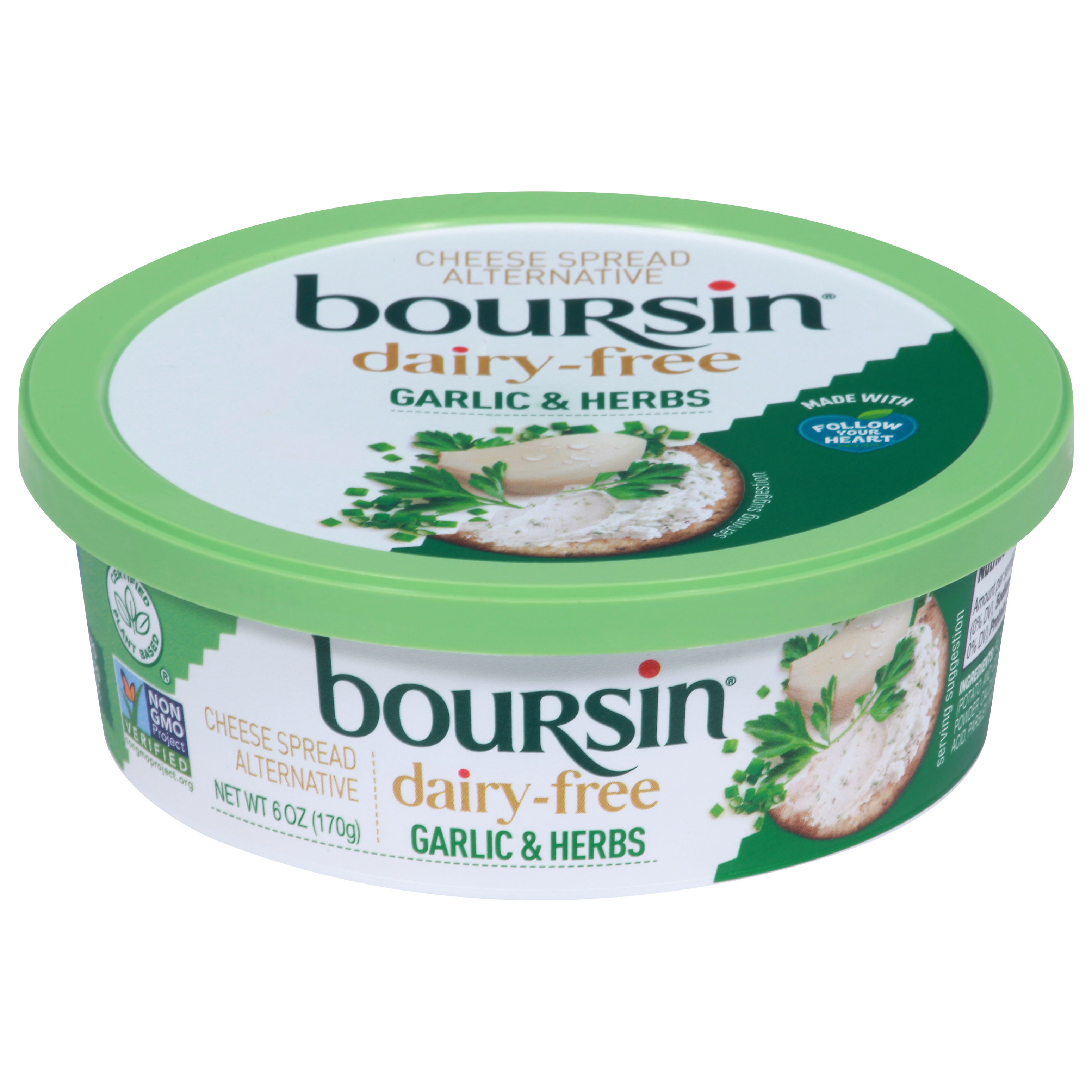 Boursin Dairy-Free Garlic & Herbs Cheese Spread Alternative