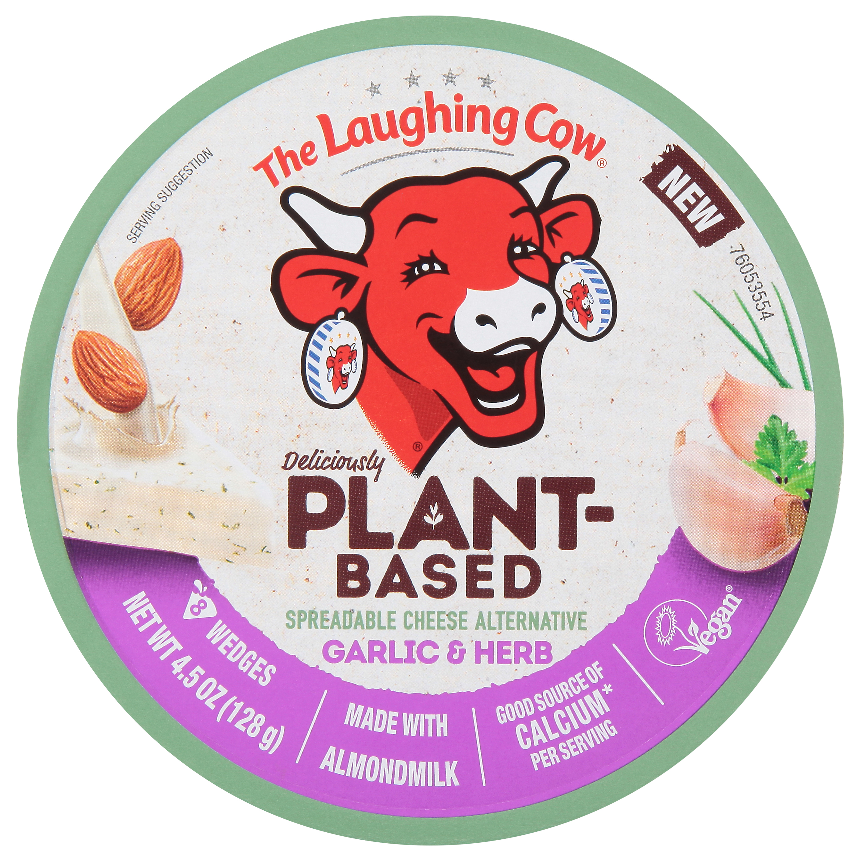 The Laughing Cow Plant-Based Garlic & Herb Wedges,