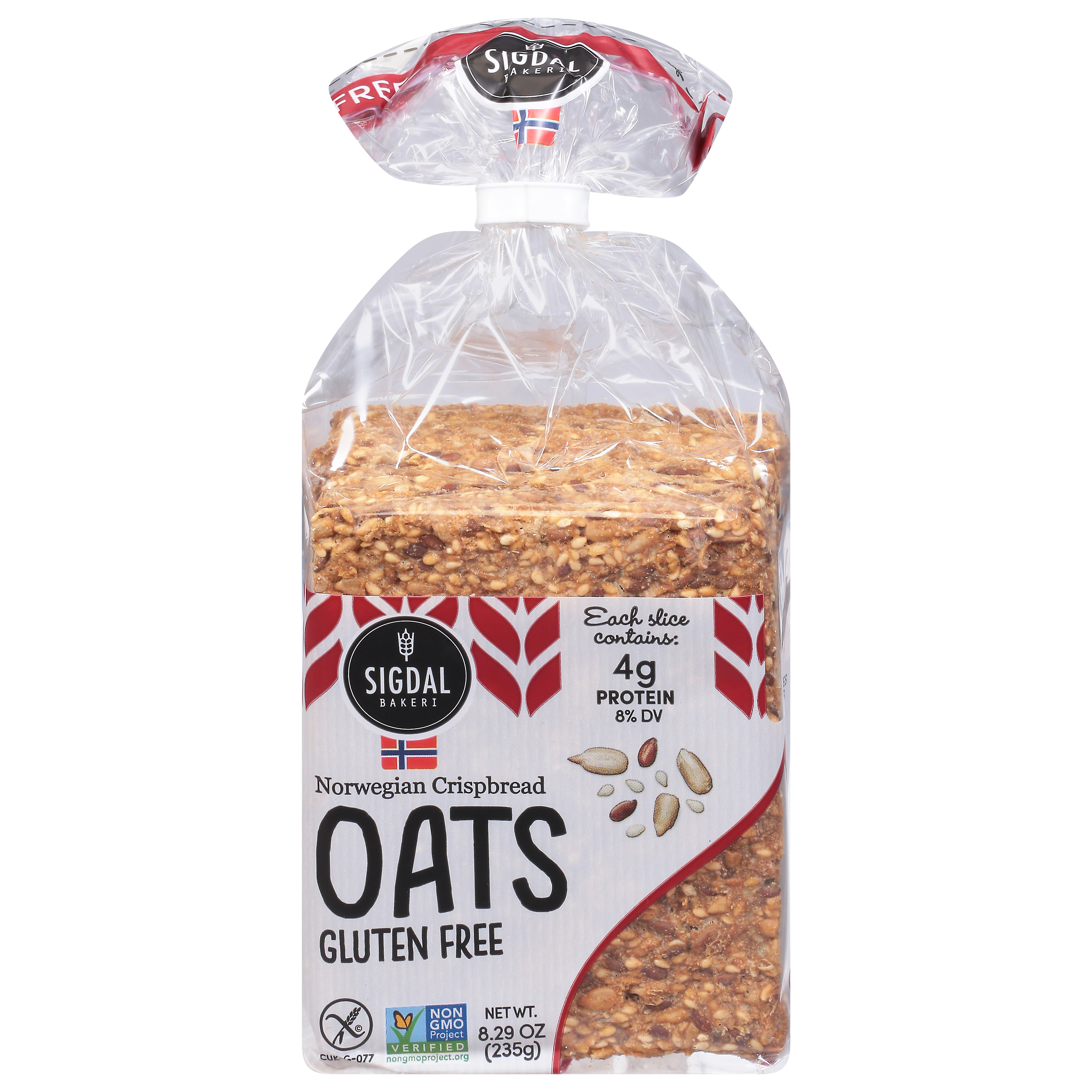 Sigdal Bakeri Gluten Free Oats Norwegian Crispbread