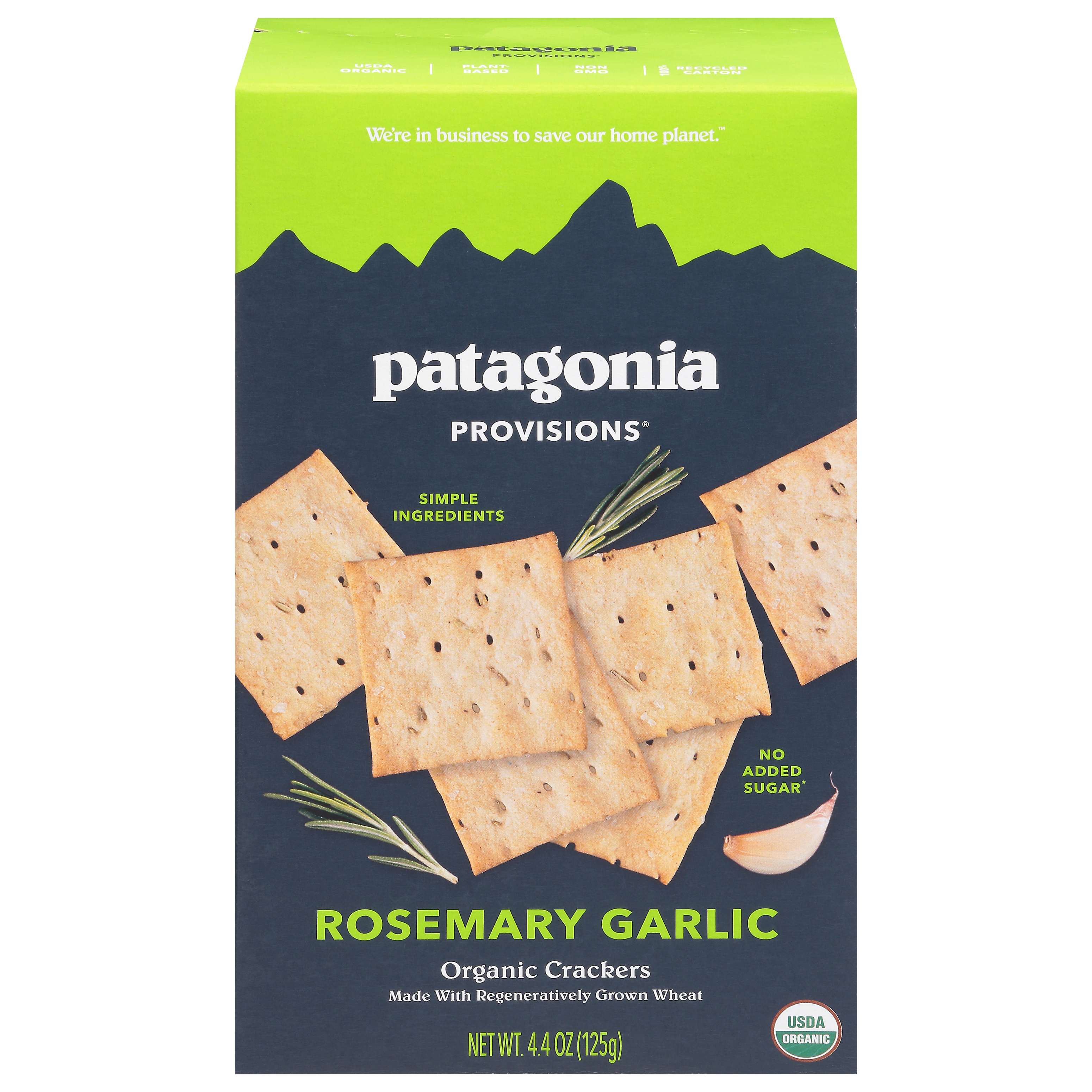 Patagonia Provisions Organic Rosemary Garlic Crackers