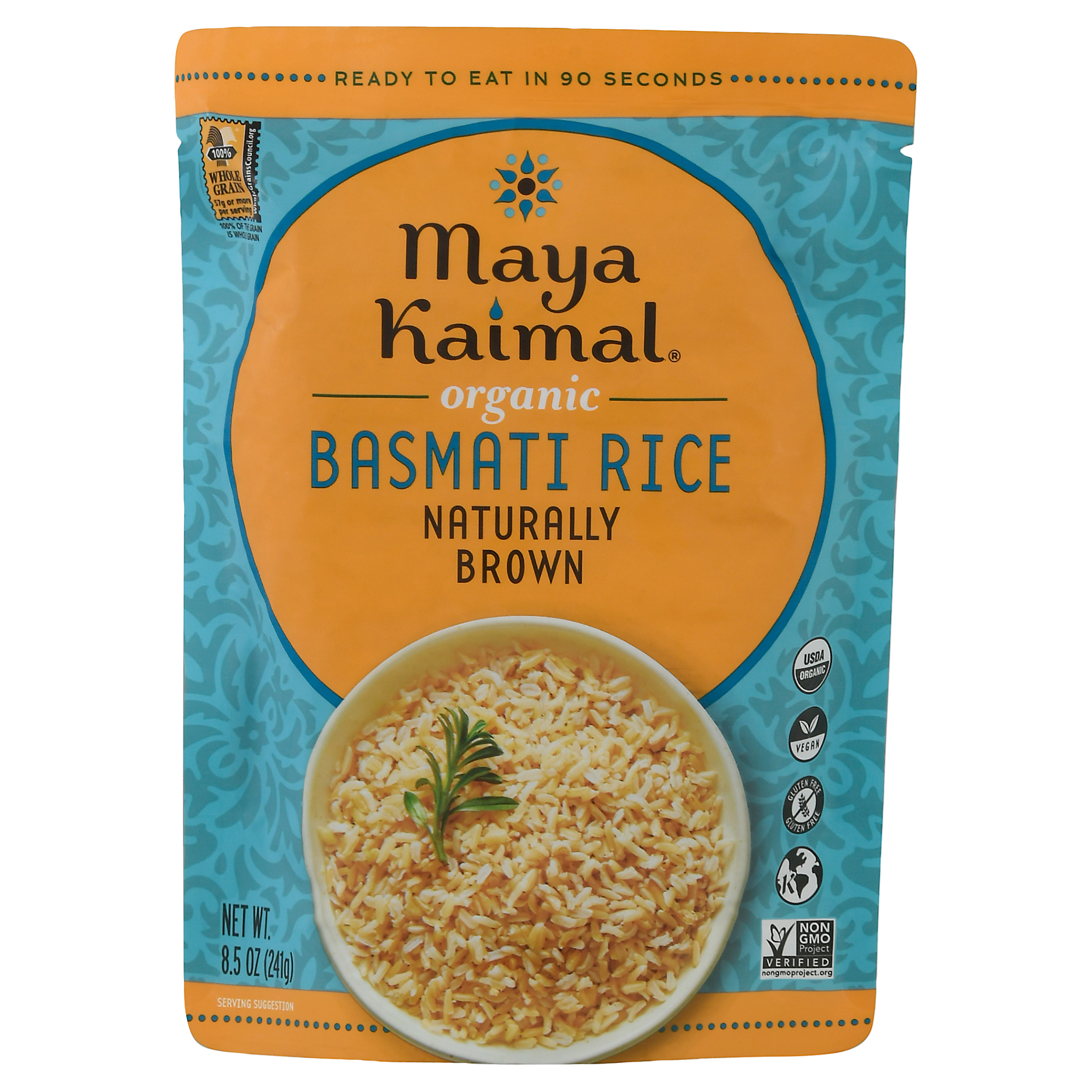 Maya Kaimal Organic Naturally Brown Basmati Rice 8.5 oz Pouch
