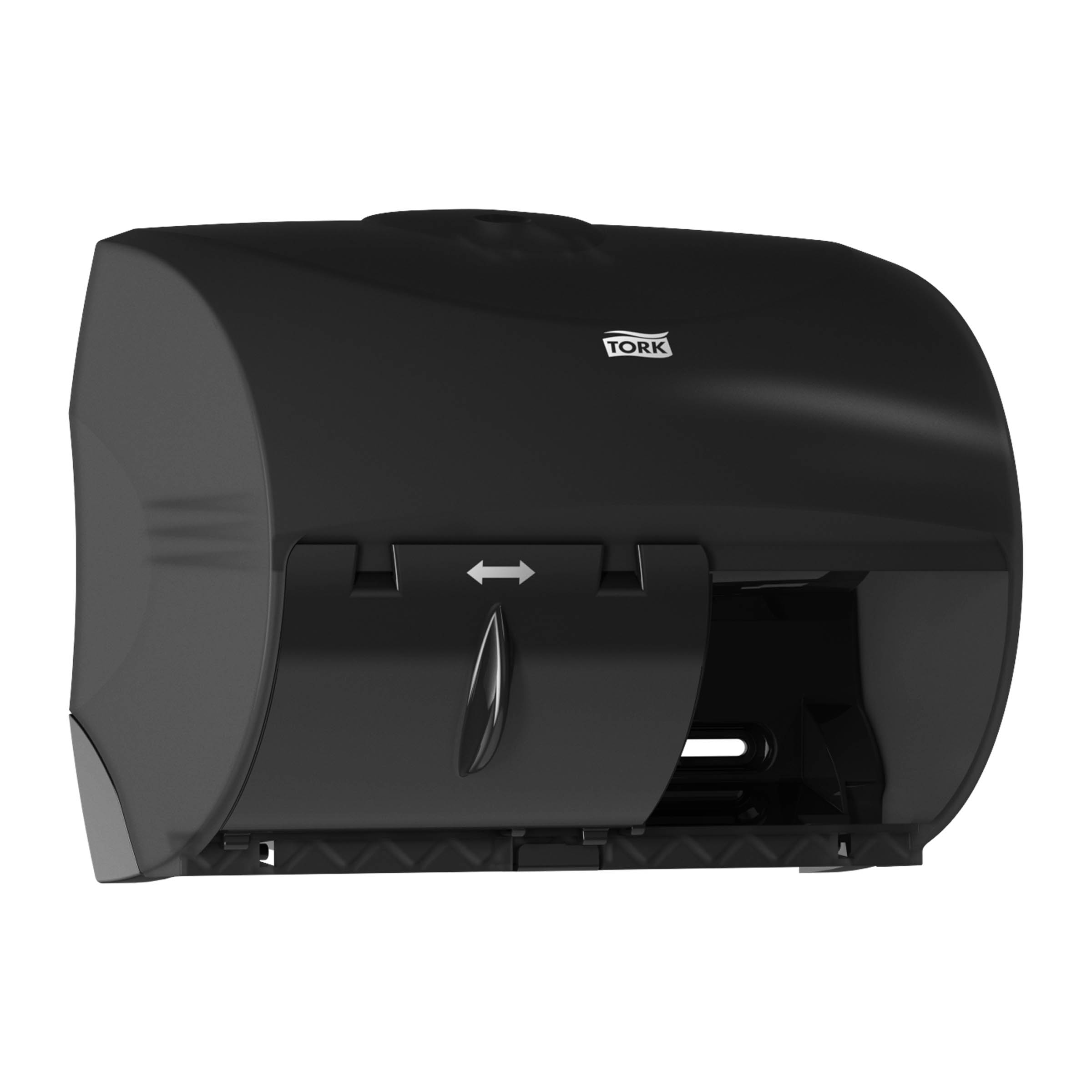 Tork Opticore Twin Toilet Paper Dispneser Black