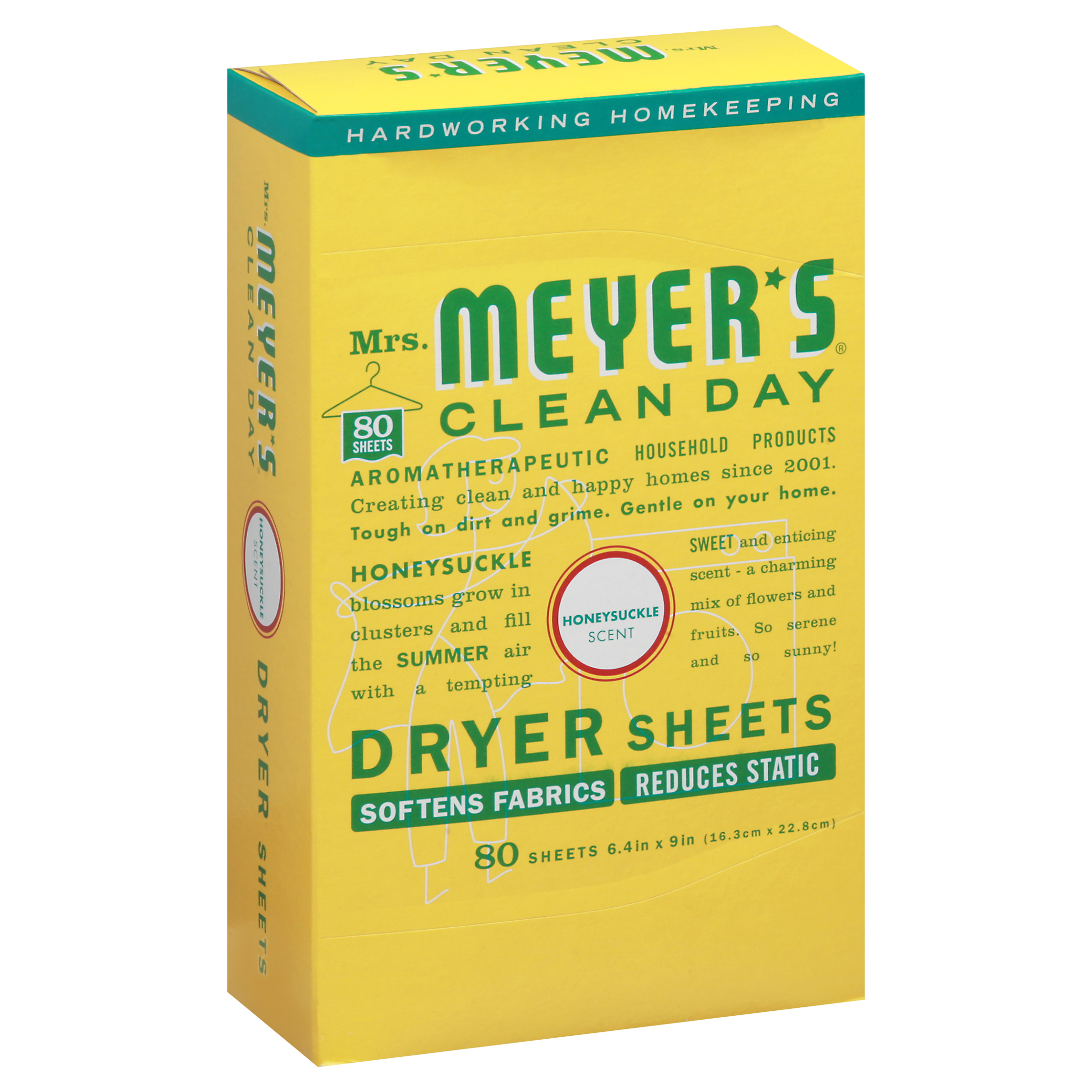 Mrs. Meyer`s Clean Day Dryer Sheets, Honeysuckle