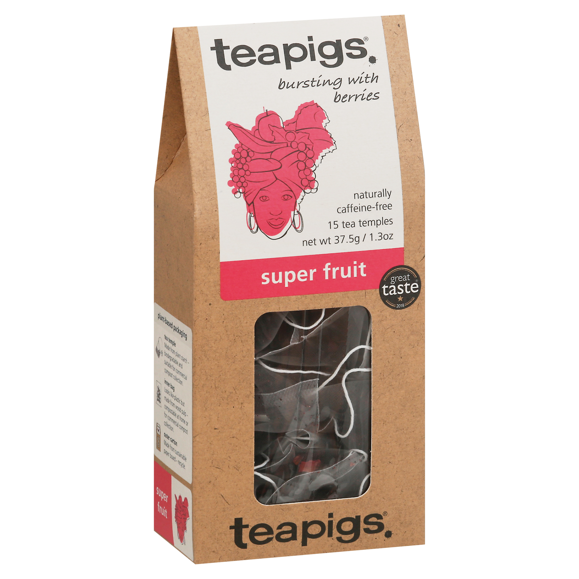 Teapigs Super Fruit Tea 15-2.5 g Tea Temples Box