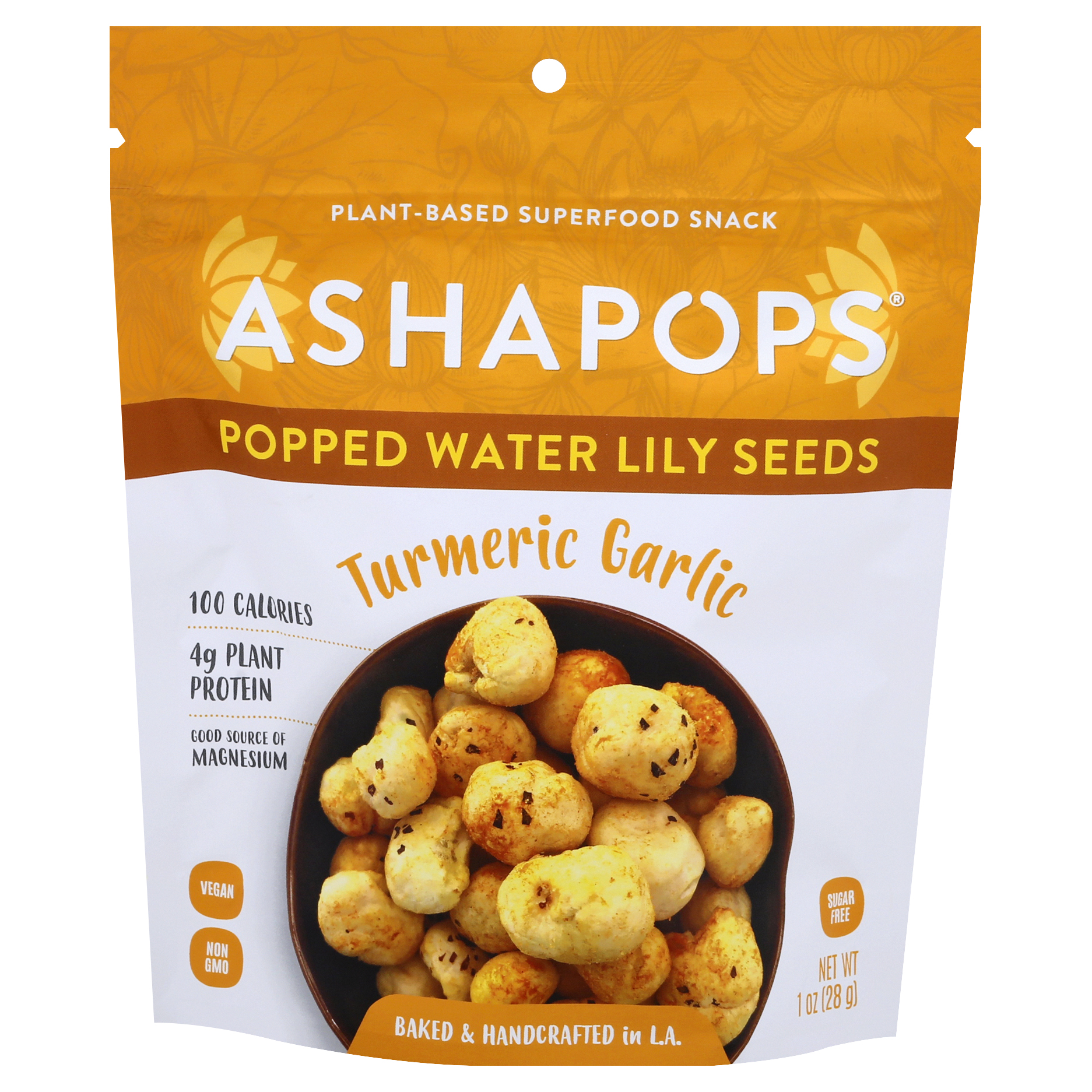 Ashapops Turmeric Garlic Popped Water Lily Seeds