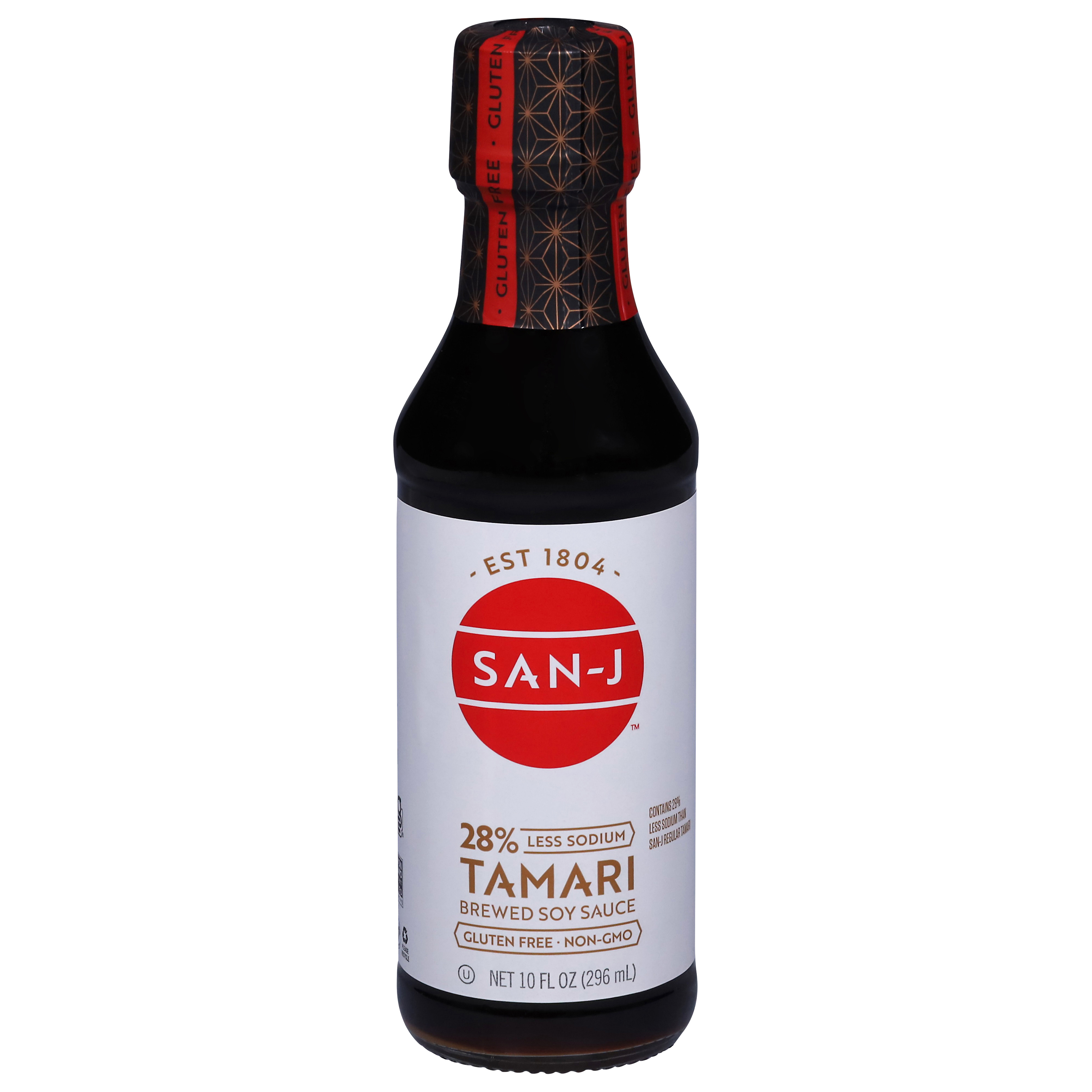San-J 28% Less Sodium Tamari Brewed Soy Sauce
