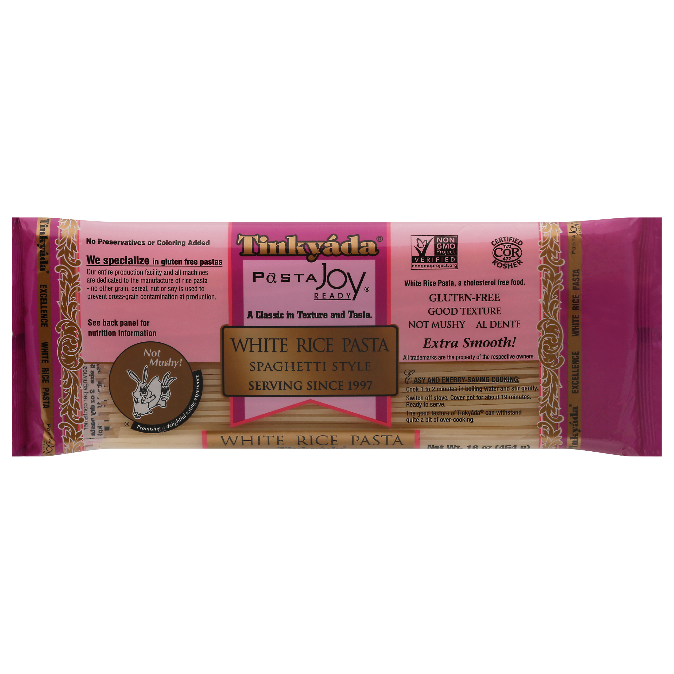 Tinkyada Pasta Joy Ready Spaghetti Style White Rice Pasta