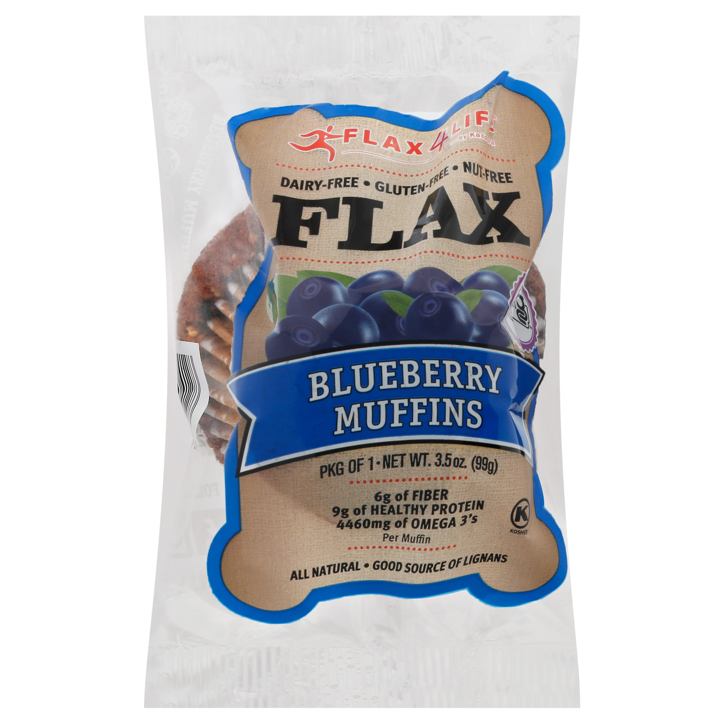 Flax4Life Flax Blueberry Muffins