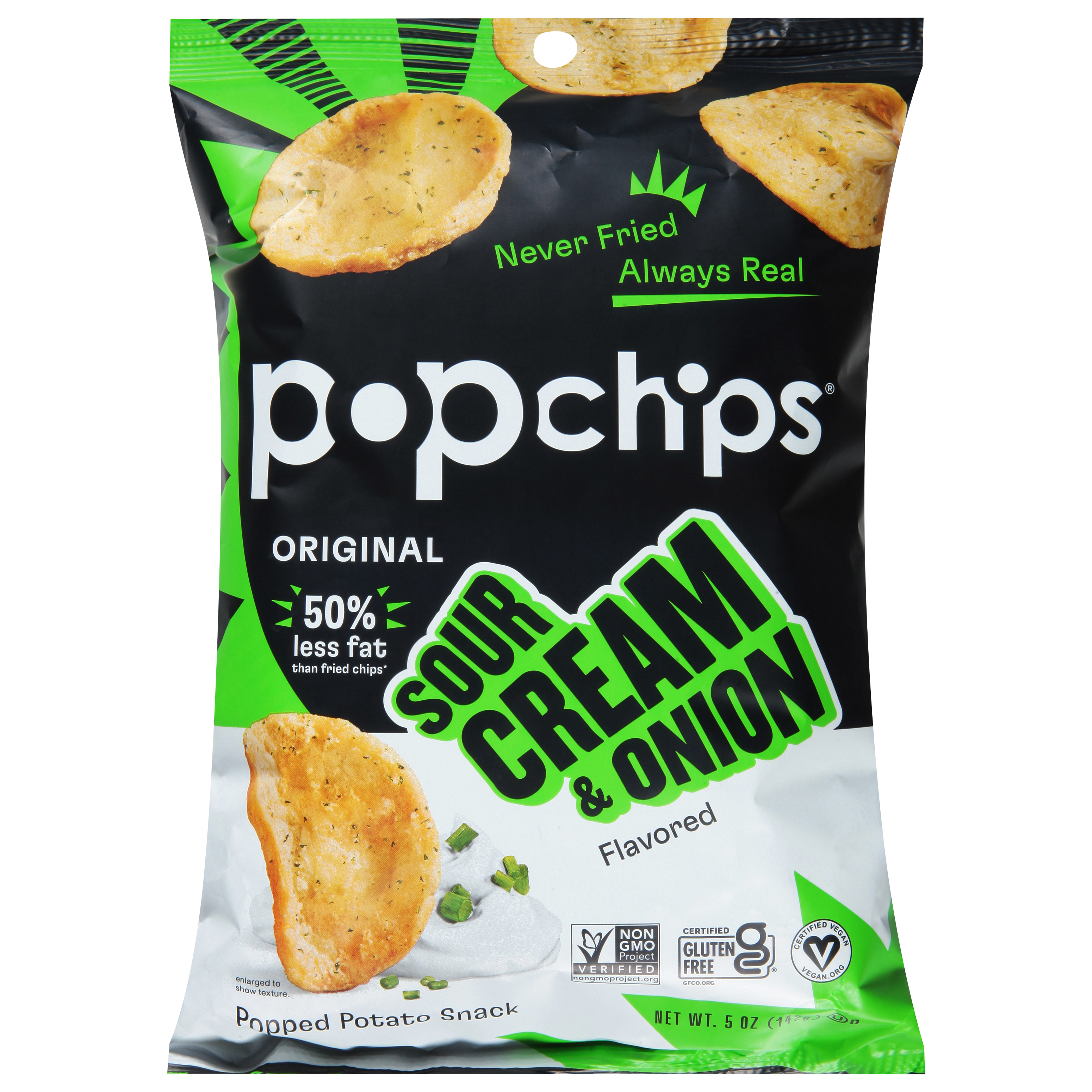 Popchips Original Sour Cream & Onion Popped Potato Snack