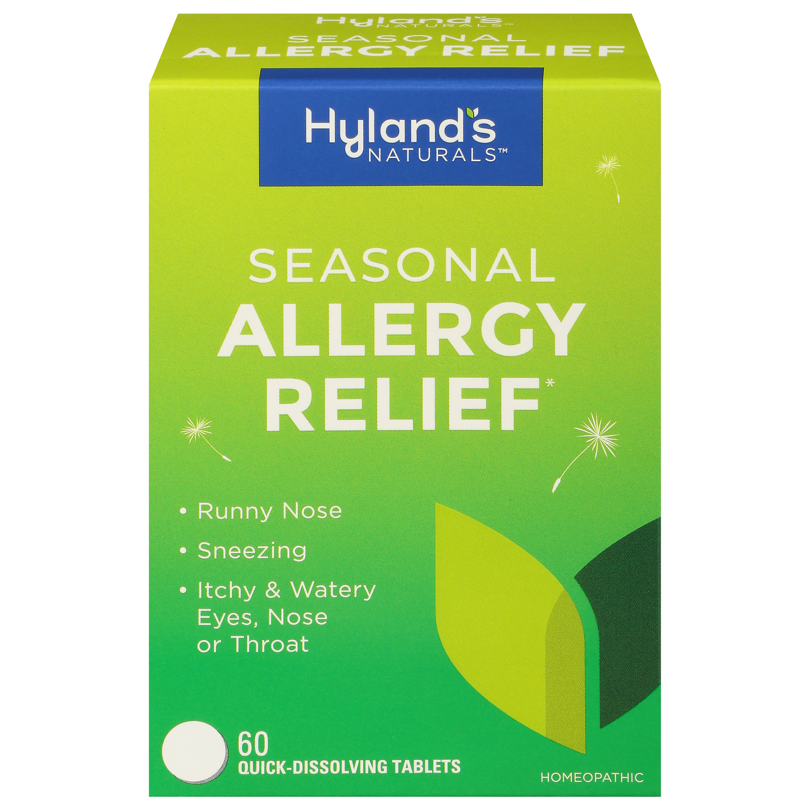 Hyland's Naturals Seasonal Allergy Relief 60 Tablets