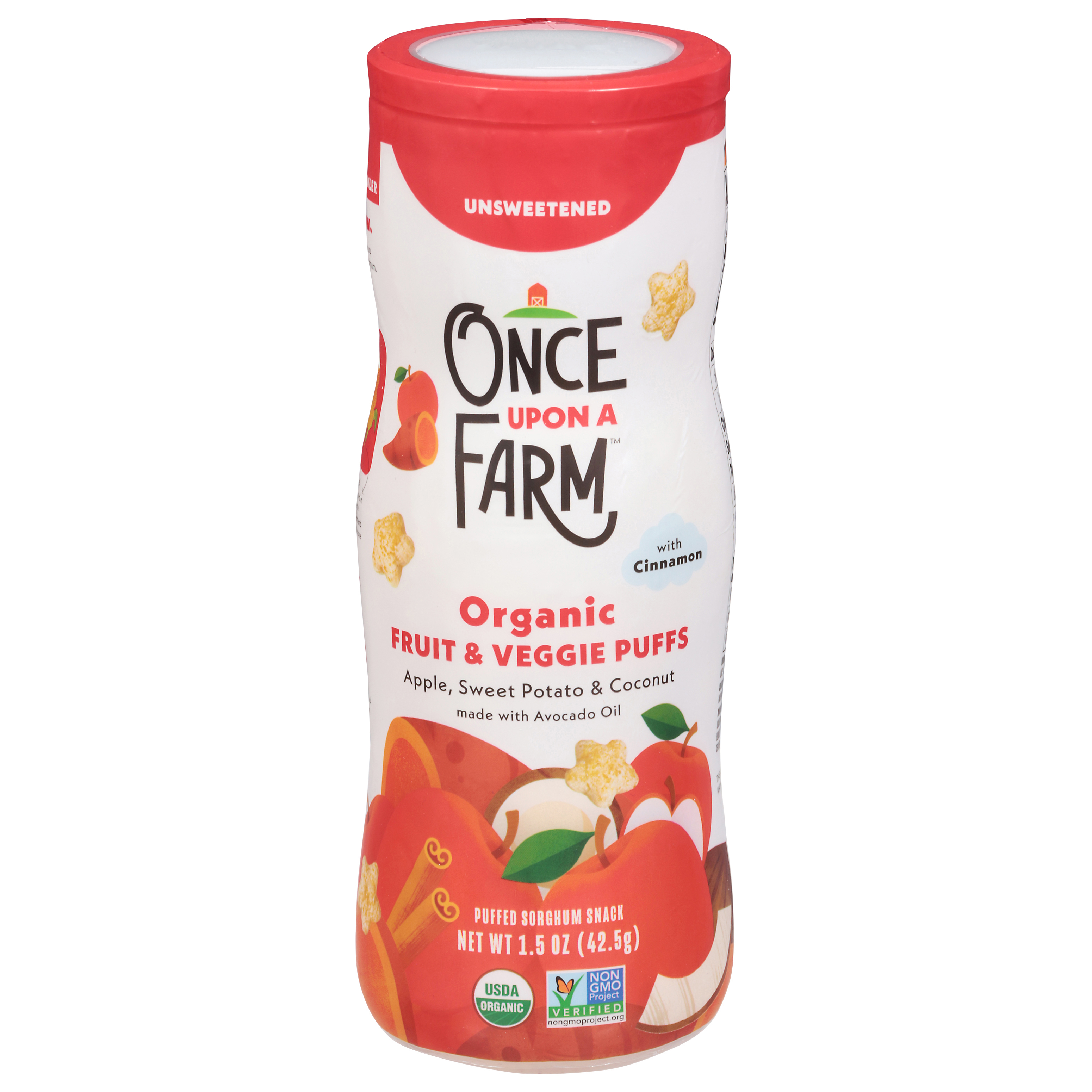 Once Upon a Farm Organic Unsweetened Puffs