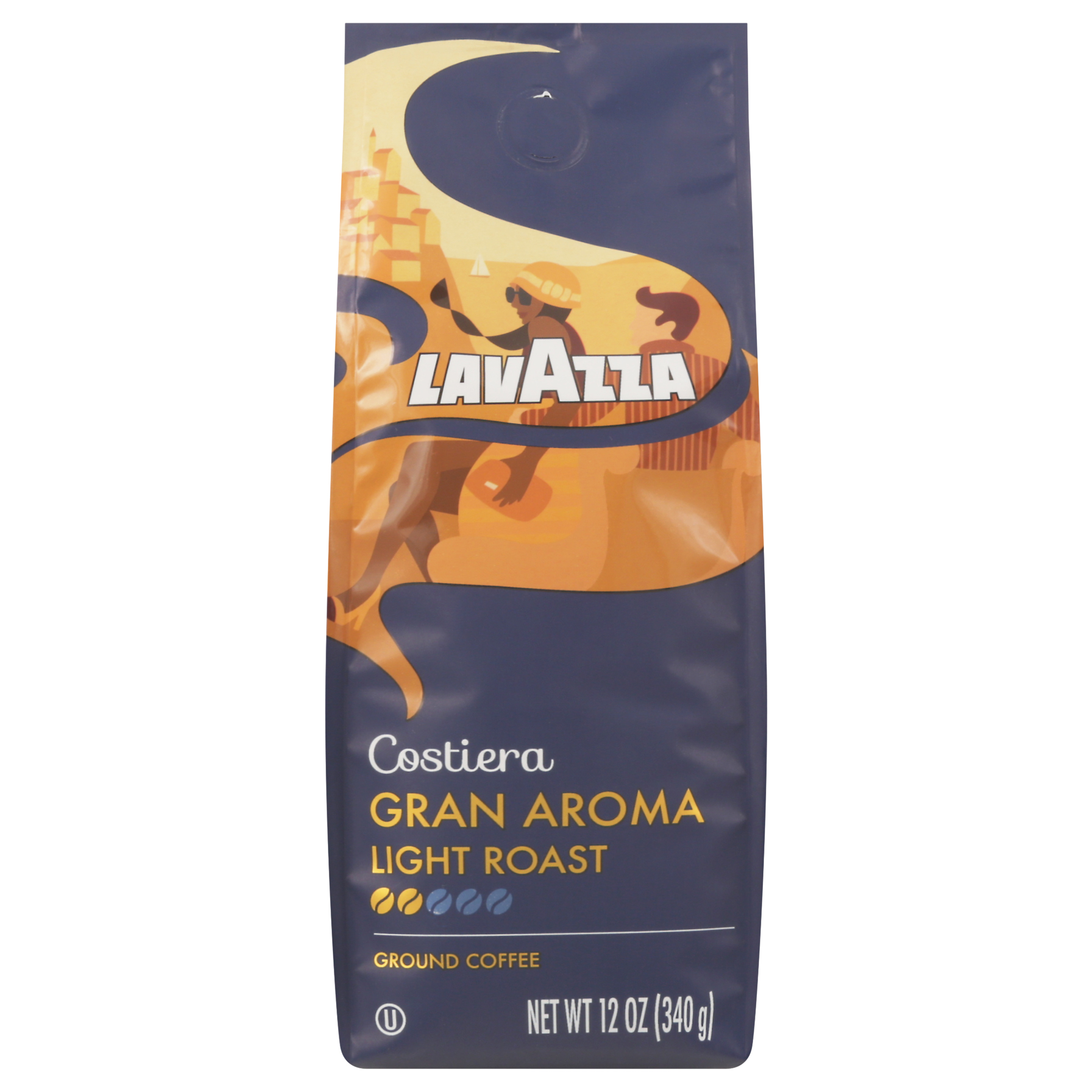 Lavazza Light Roast Ground Costiera Gran Aroma Coffee