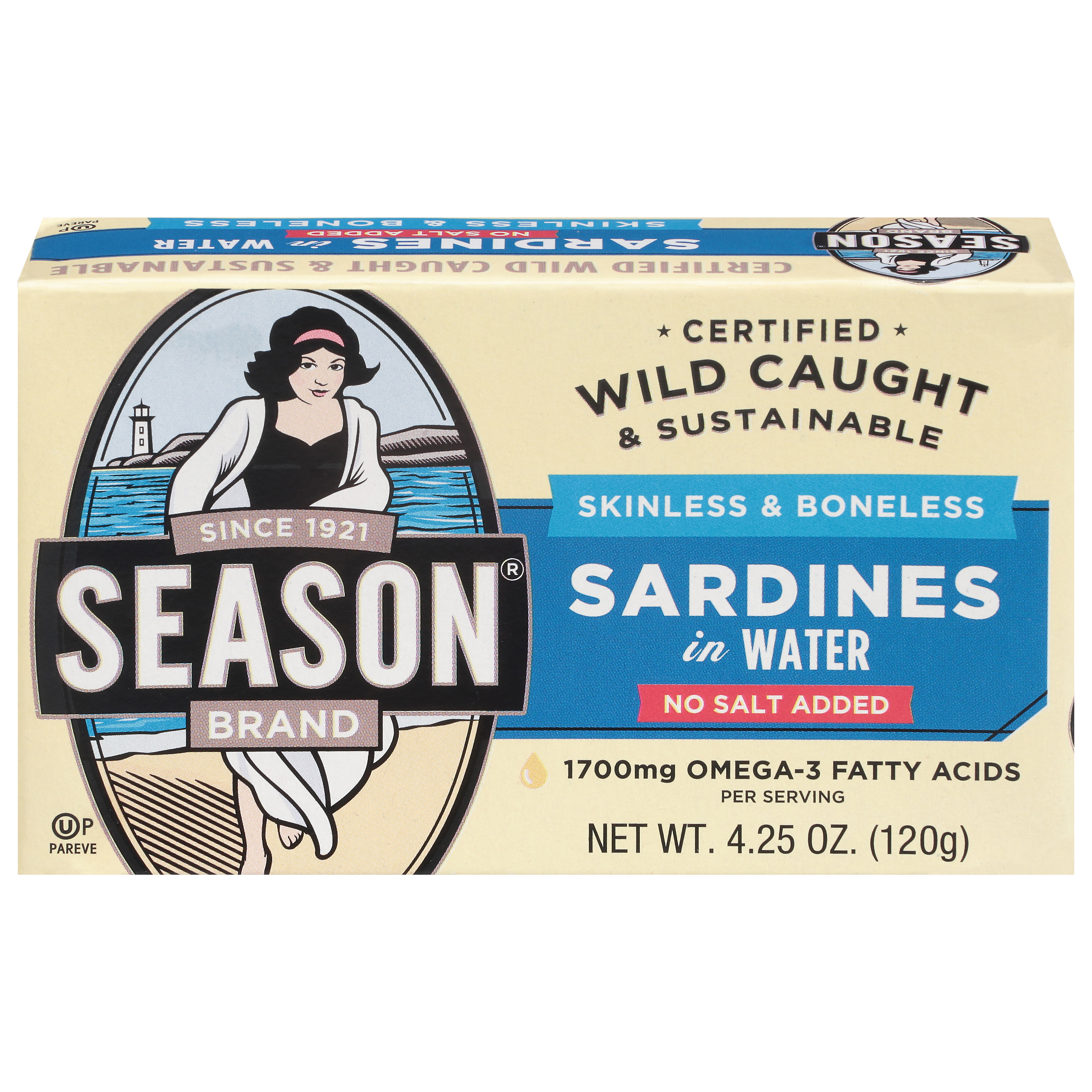 Season No Salt Added Skinless & Boneless Sardines in Water