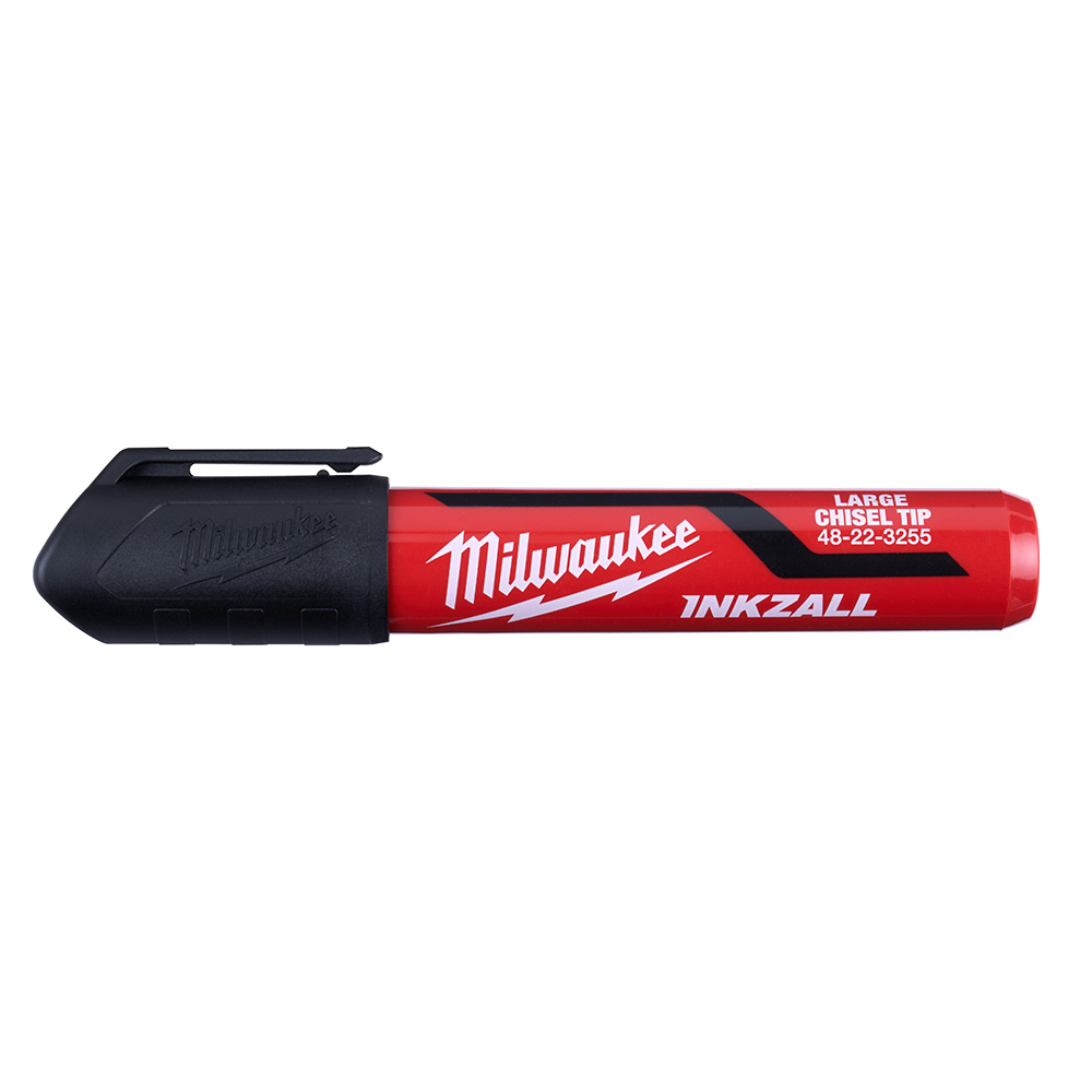 MIL 48-22-3255 BLACK LARGE CHIZEL TIPINKZALL MARKERS