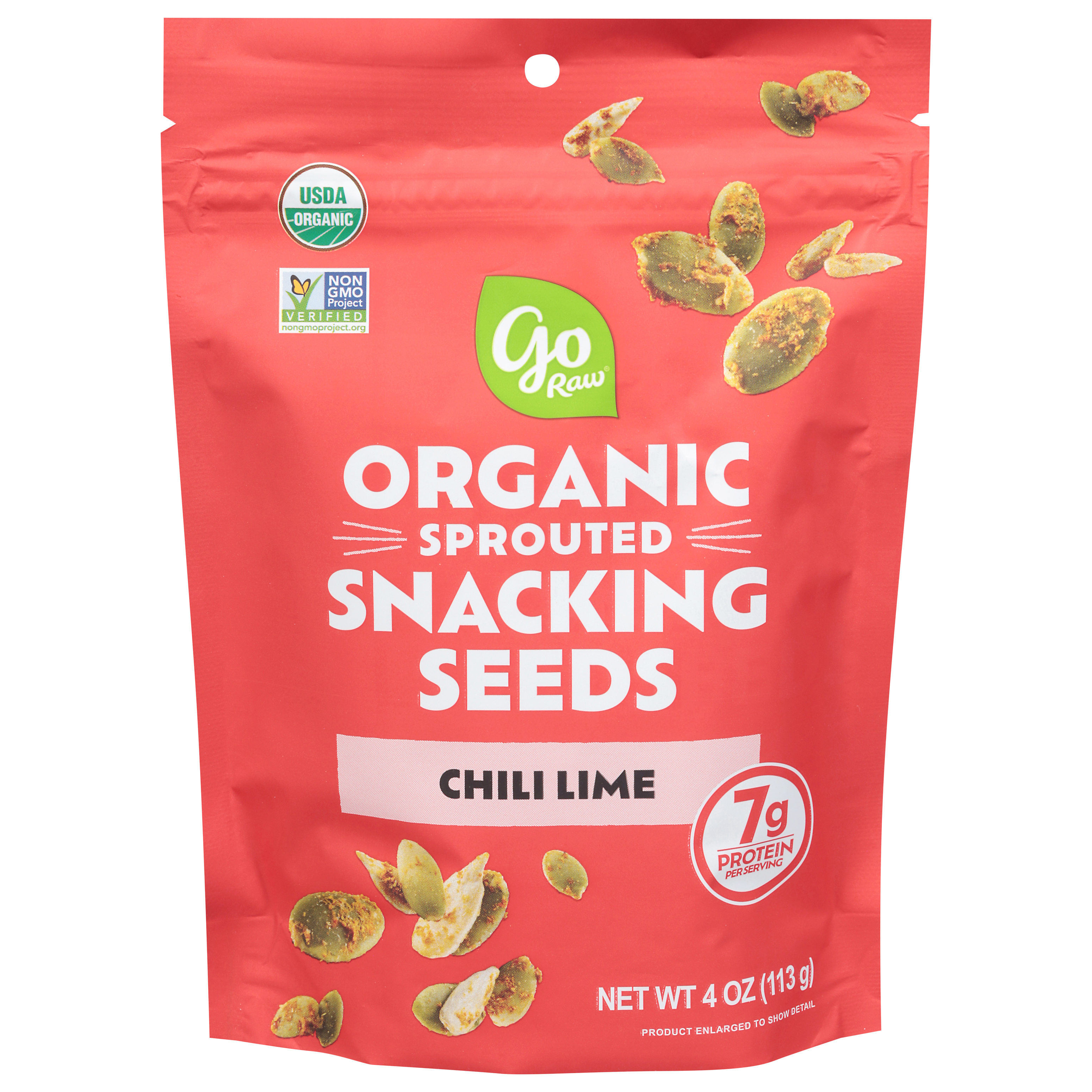 Go Raw Sprouted Organic Chili Lime Snacking Seeds