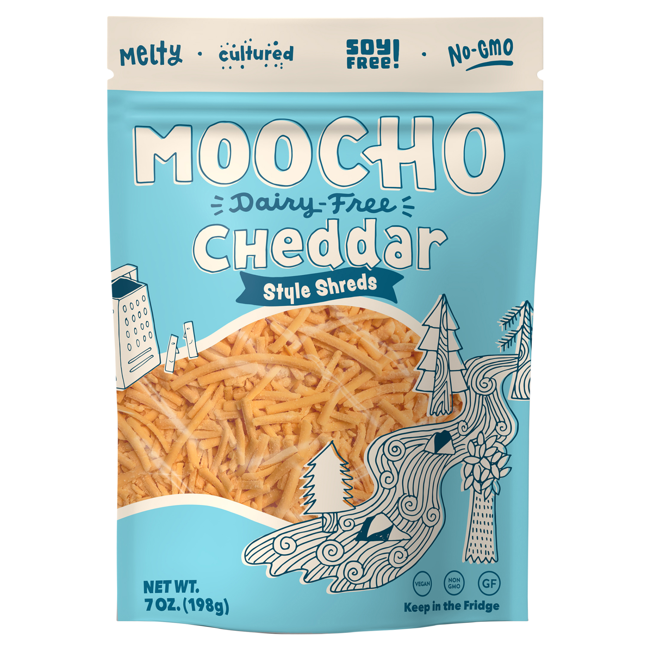 Moocho Cheddar Shreds