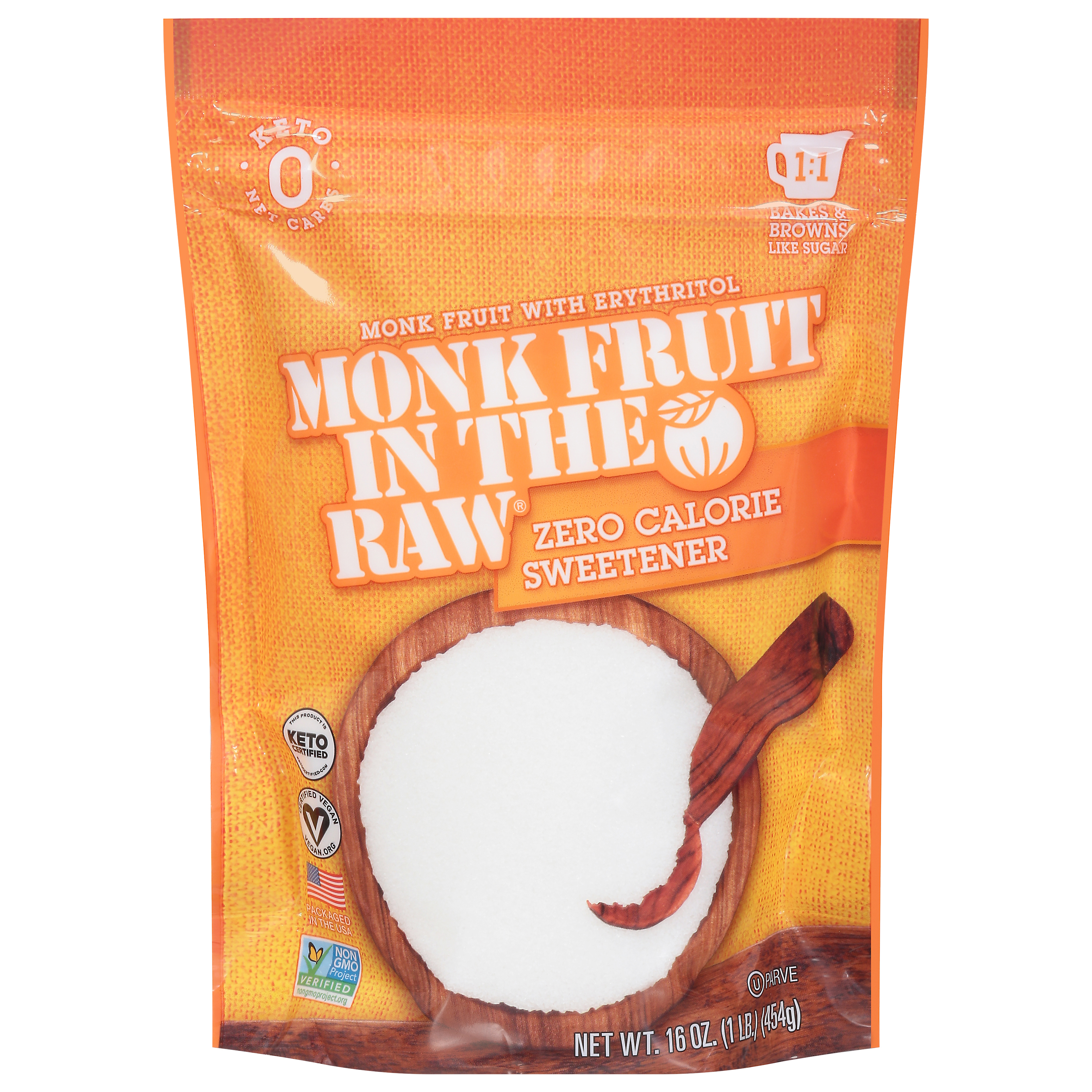 Monk Fruit in the Raw Zero Calorie Sweetener