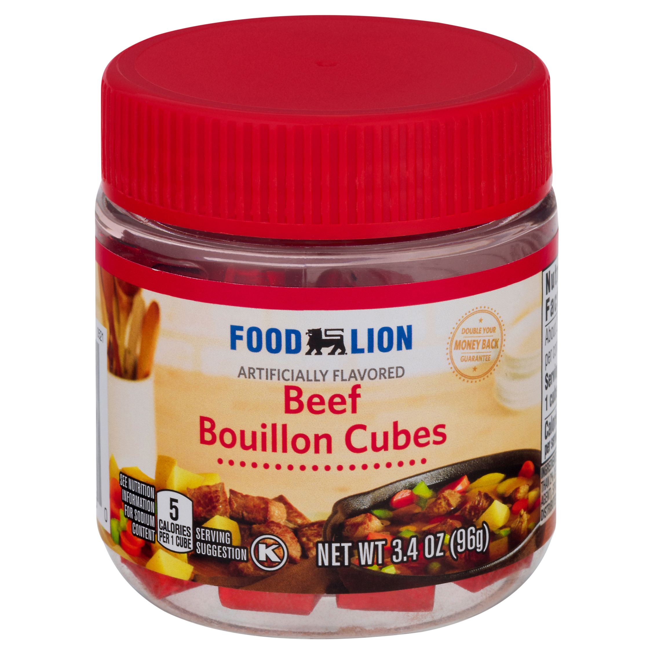 Food Lion Beef Bouillon Cubes 3.4 oz Jar