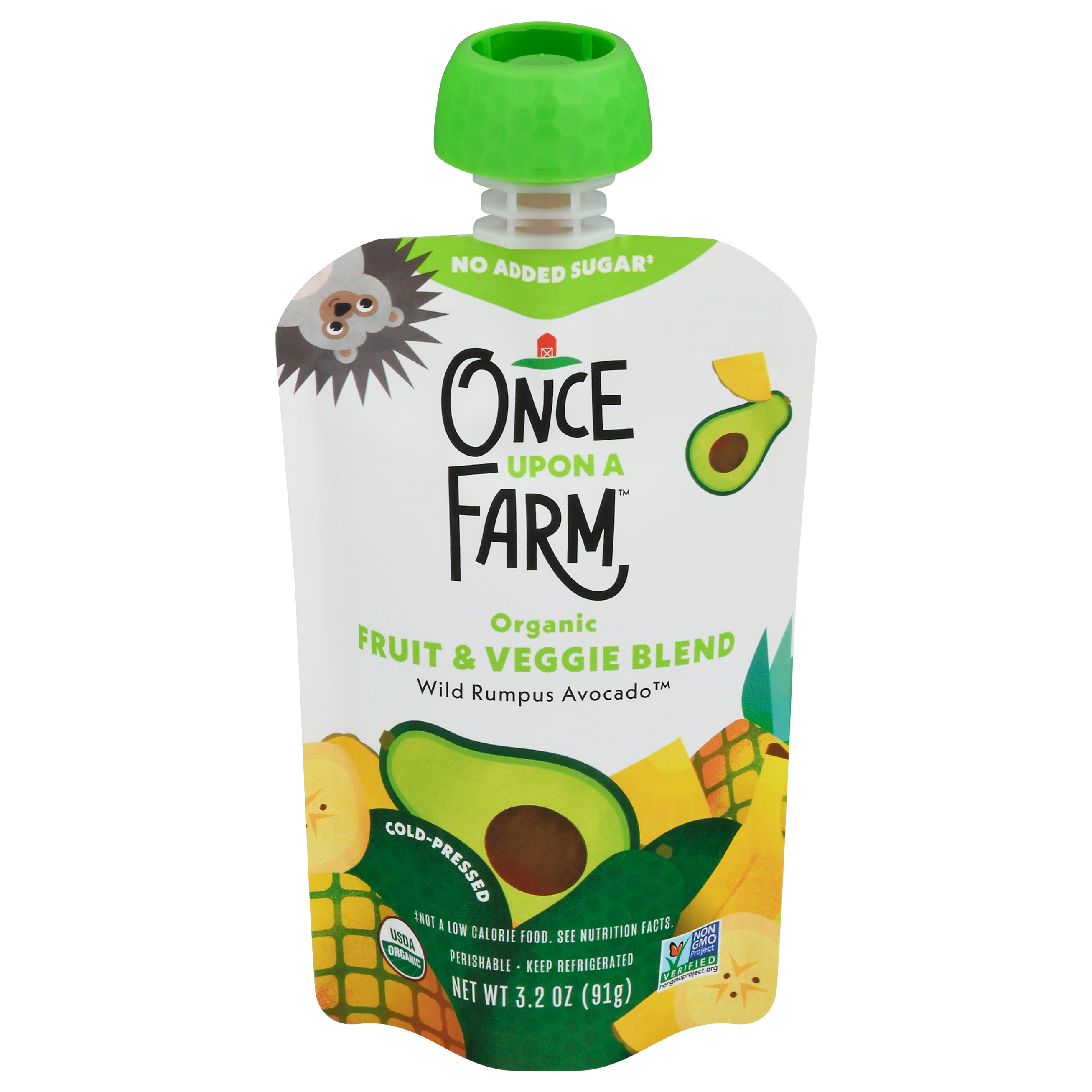 Once Upon a Farm Organic Wild Rumpus Avocado Fruit & Veggie Blend