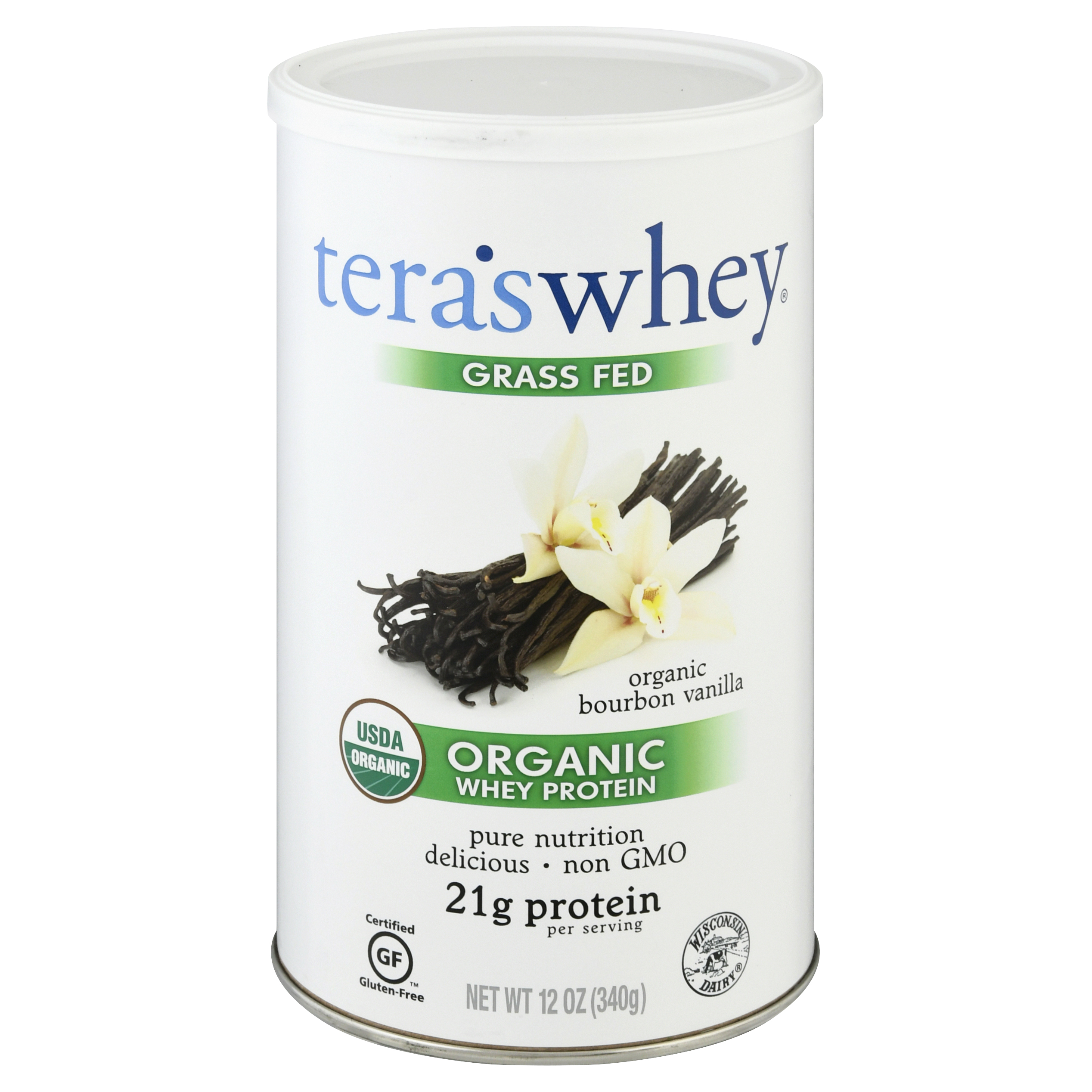 Tera's Whey Organic Grass Fed Bourbon Vanilla Whey Protein