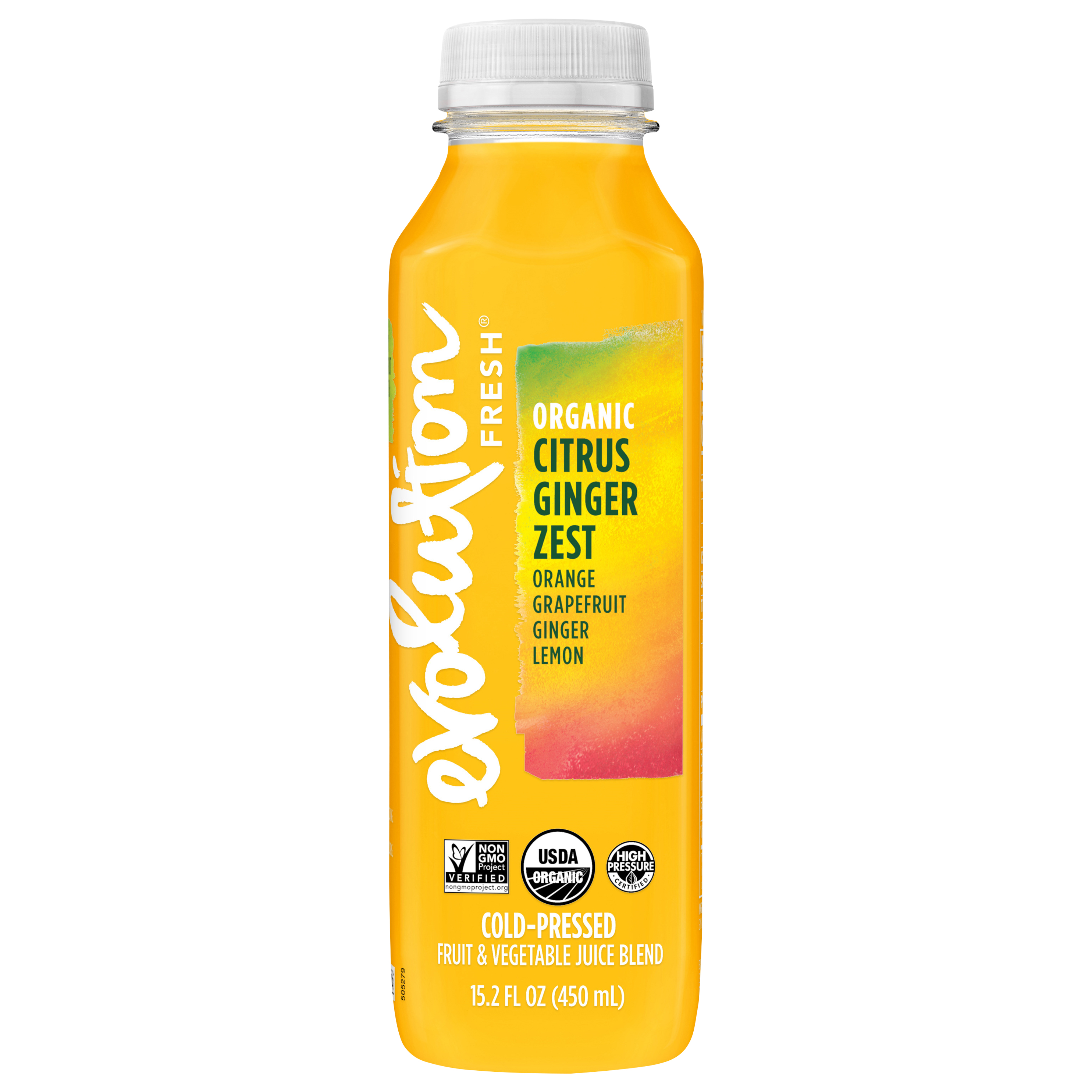 Evolution Fresh® Organic Citrus Ginger Zest Cold-Pressed Vegetable & Fruit Juice Blend 15.2 oz.