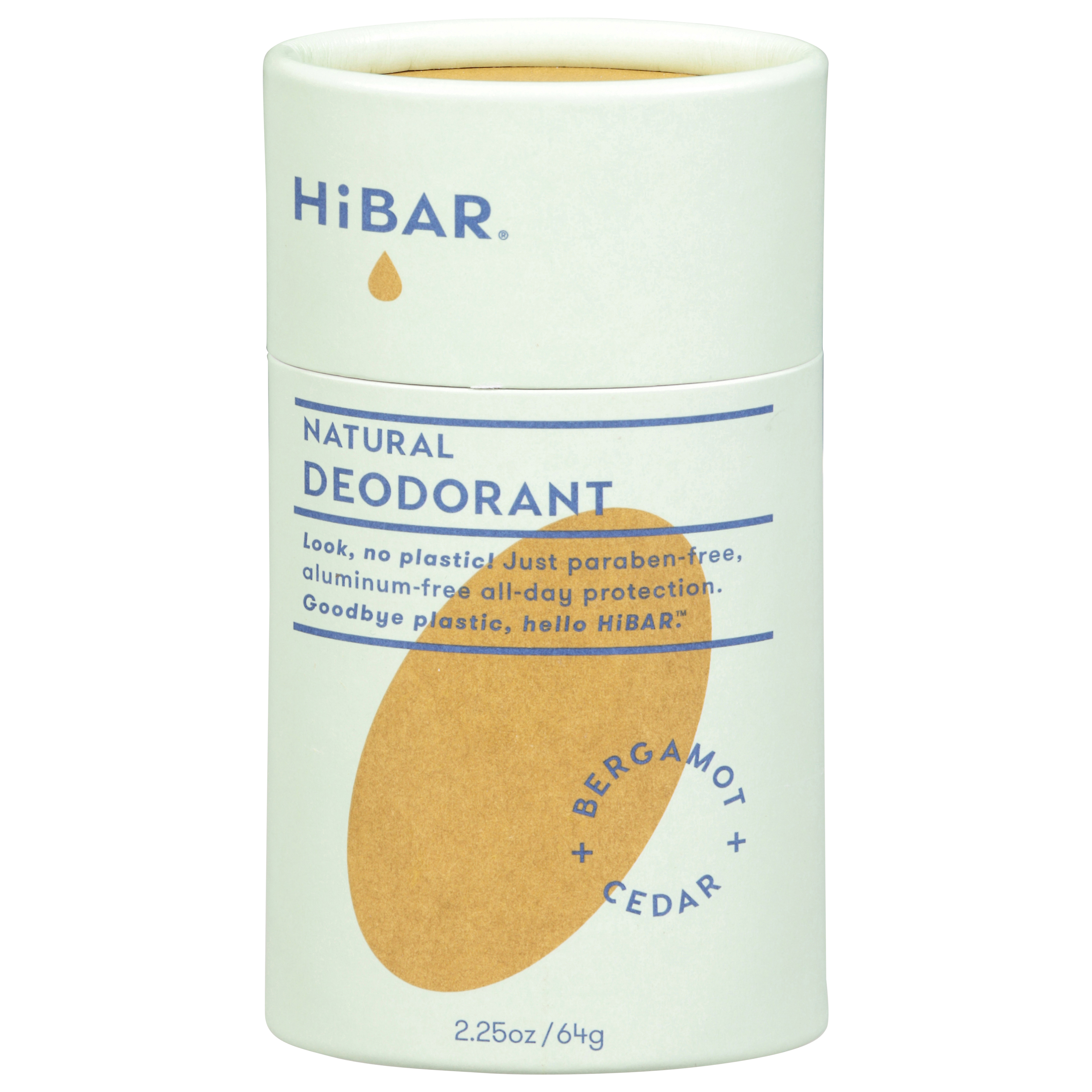 HiBar Natural Bergamot + Cedar Deodorant