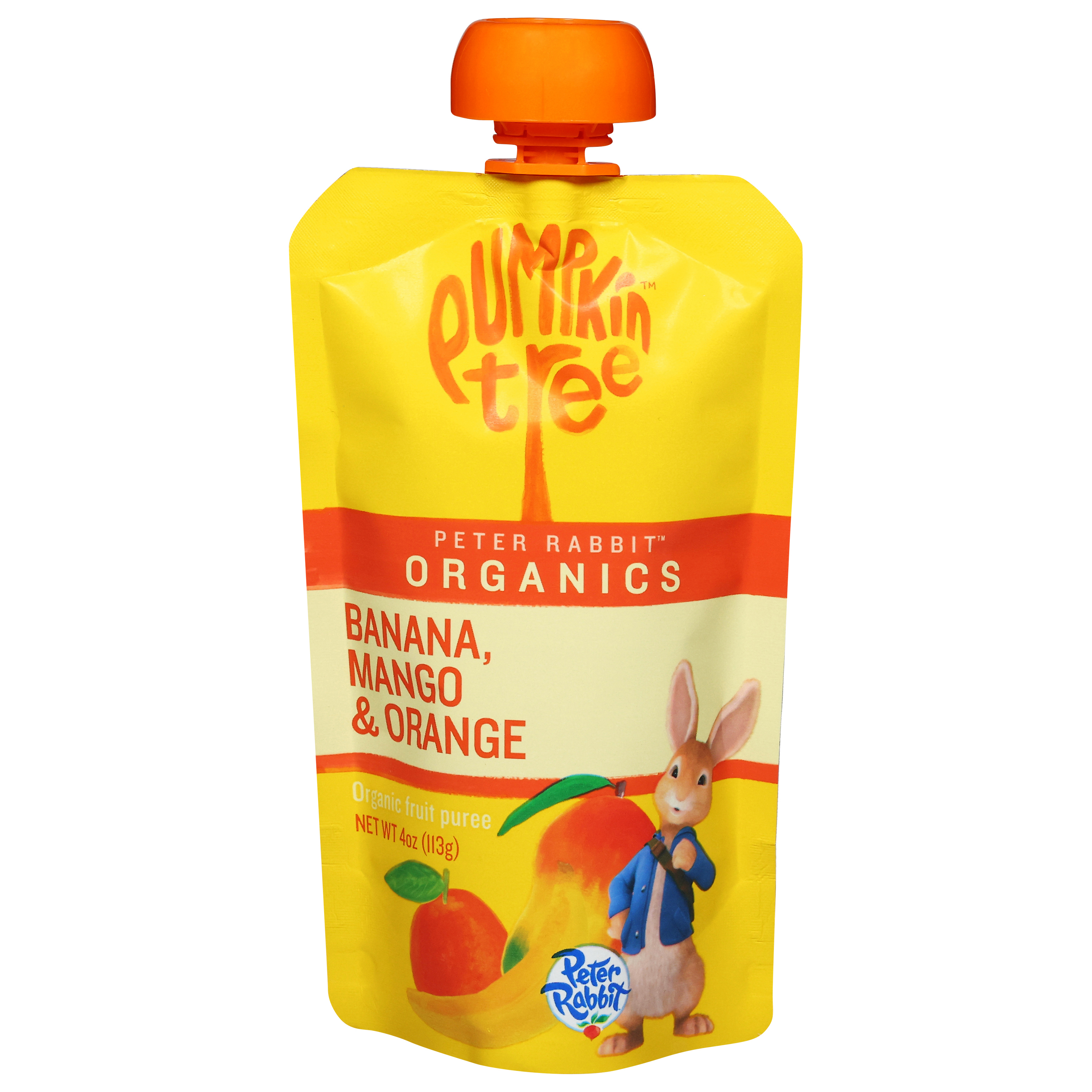 Pumpkin Tree Peter Rabbit Organics Organic Banana, Mango & Orange Fruit Puree