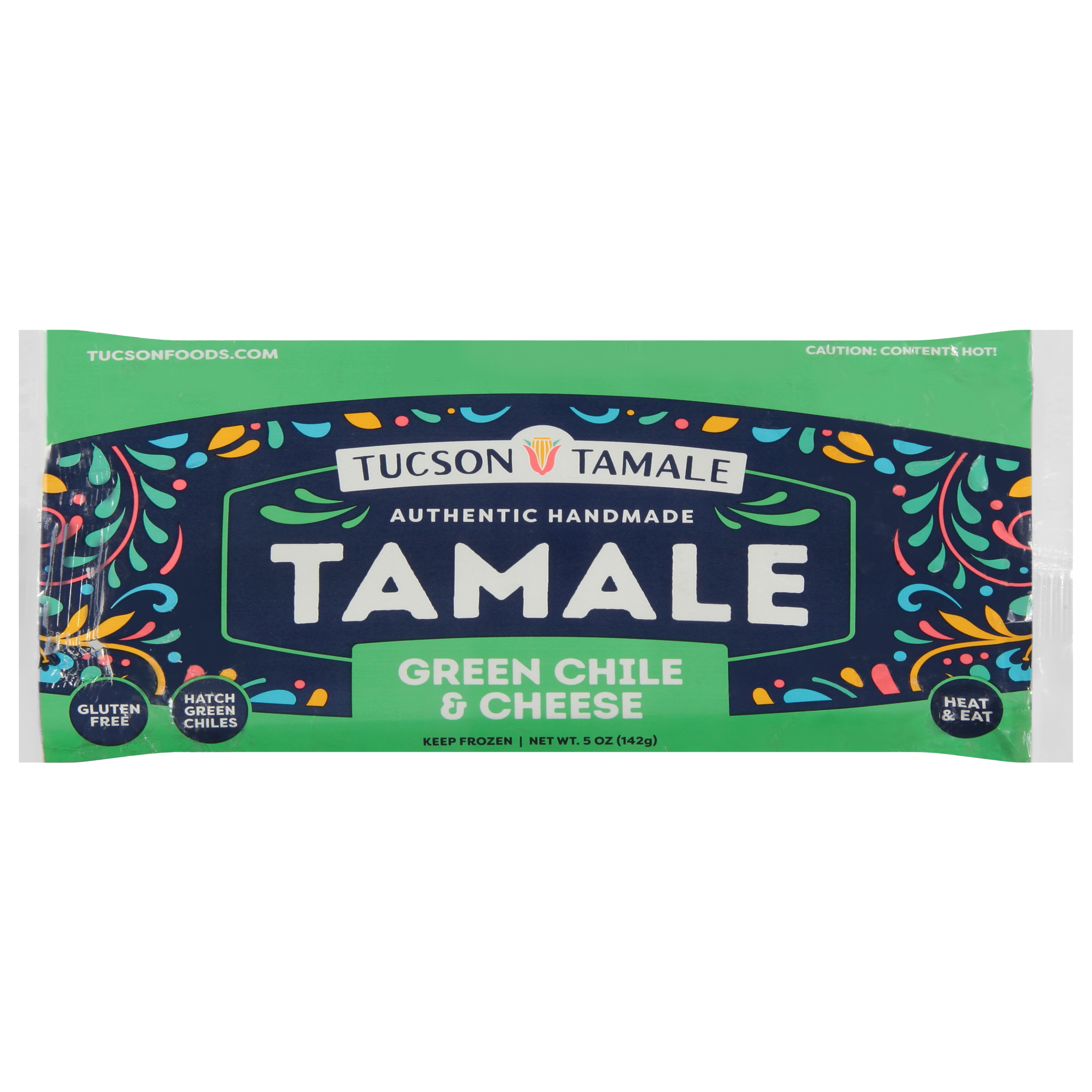Tucson Tamale Green Chile & Cheese Tamale