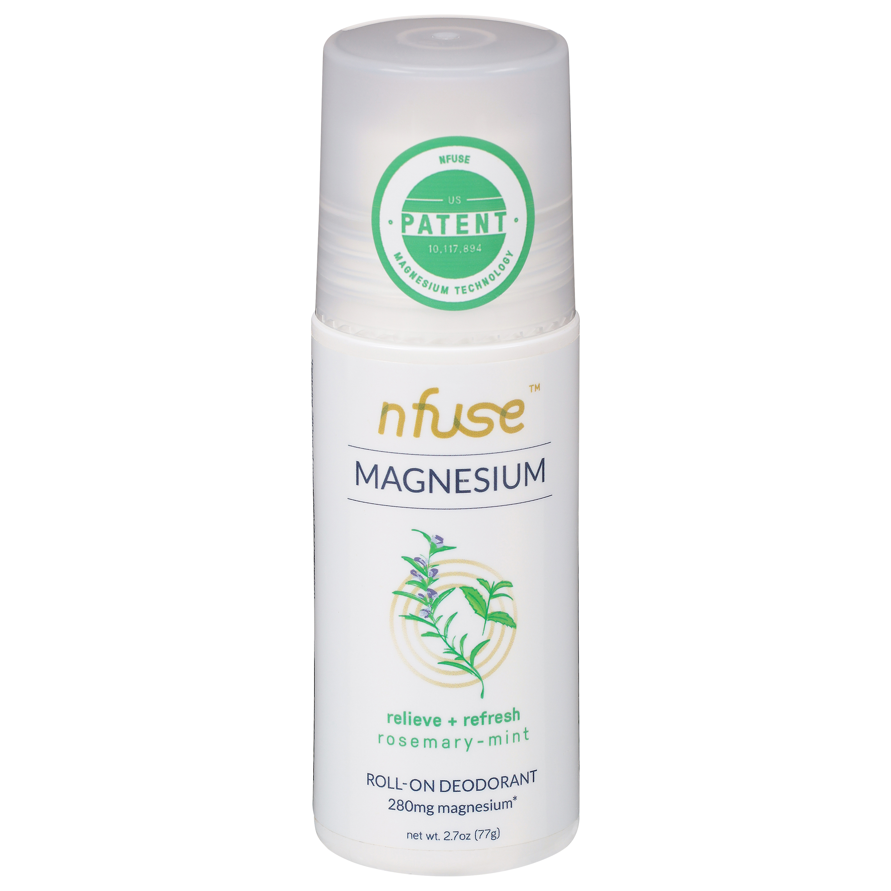 Nfuse Magnesium Rosemary-Mint Roll-On Deodorant