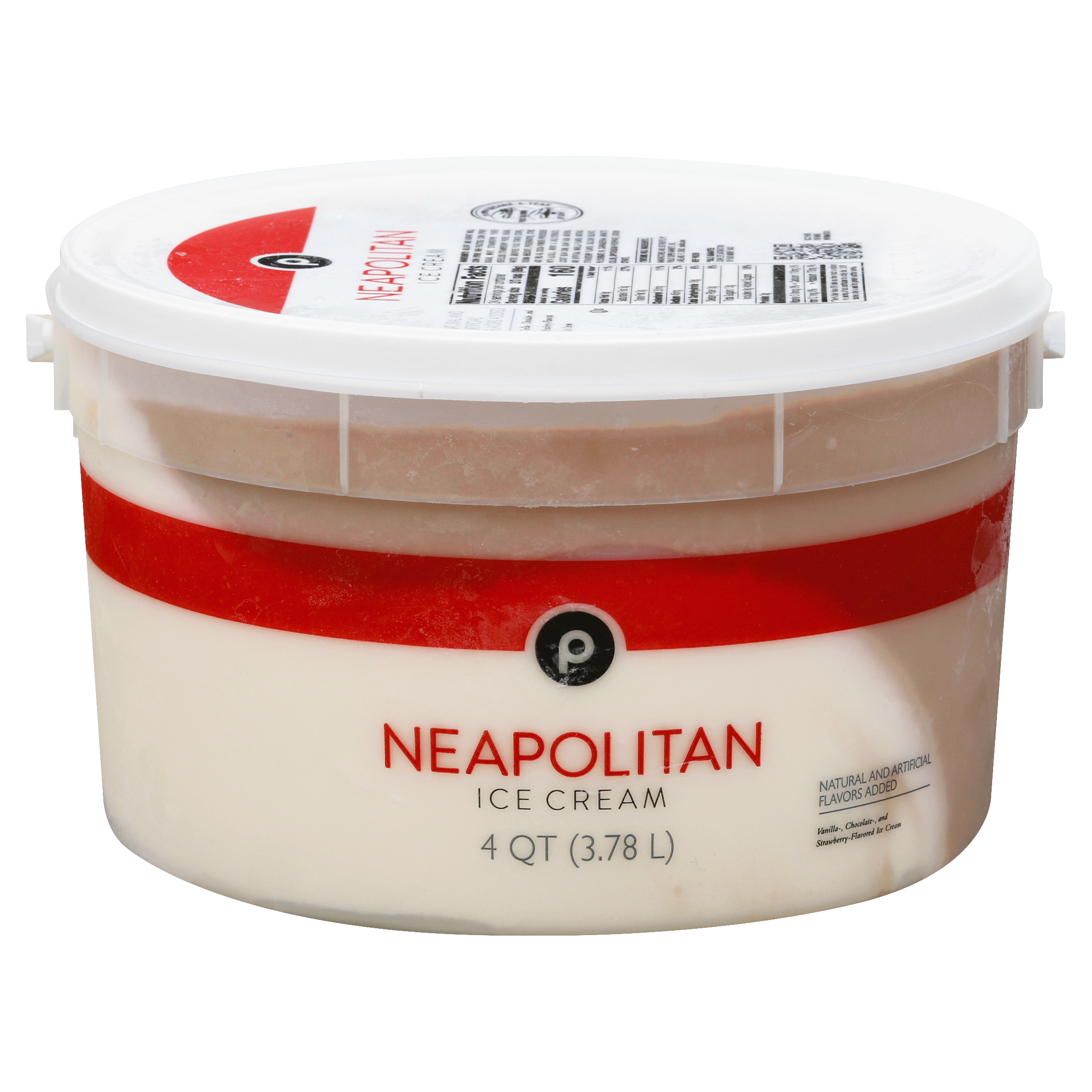 Publix Neapolitan Ice Cream 4.0 qt BUCKET